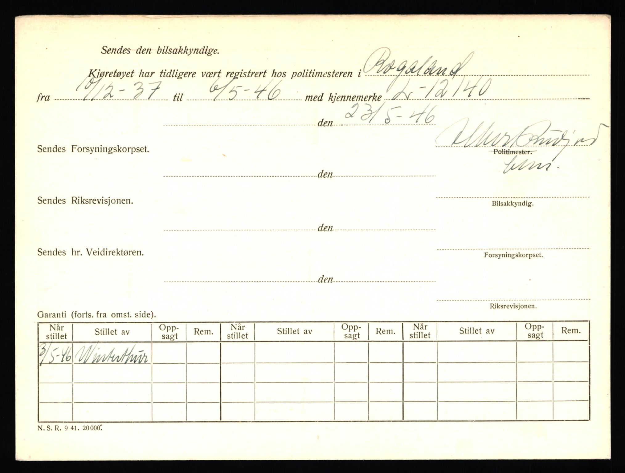 Stavanger trafikkstasjon, AV/SAST-A-101942/0/F/L0009: L-3000 - L-3349, 1930-1971, p. 1496