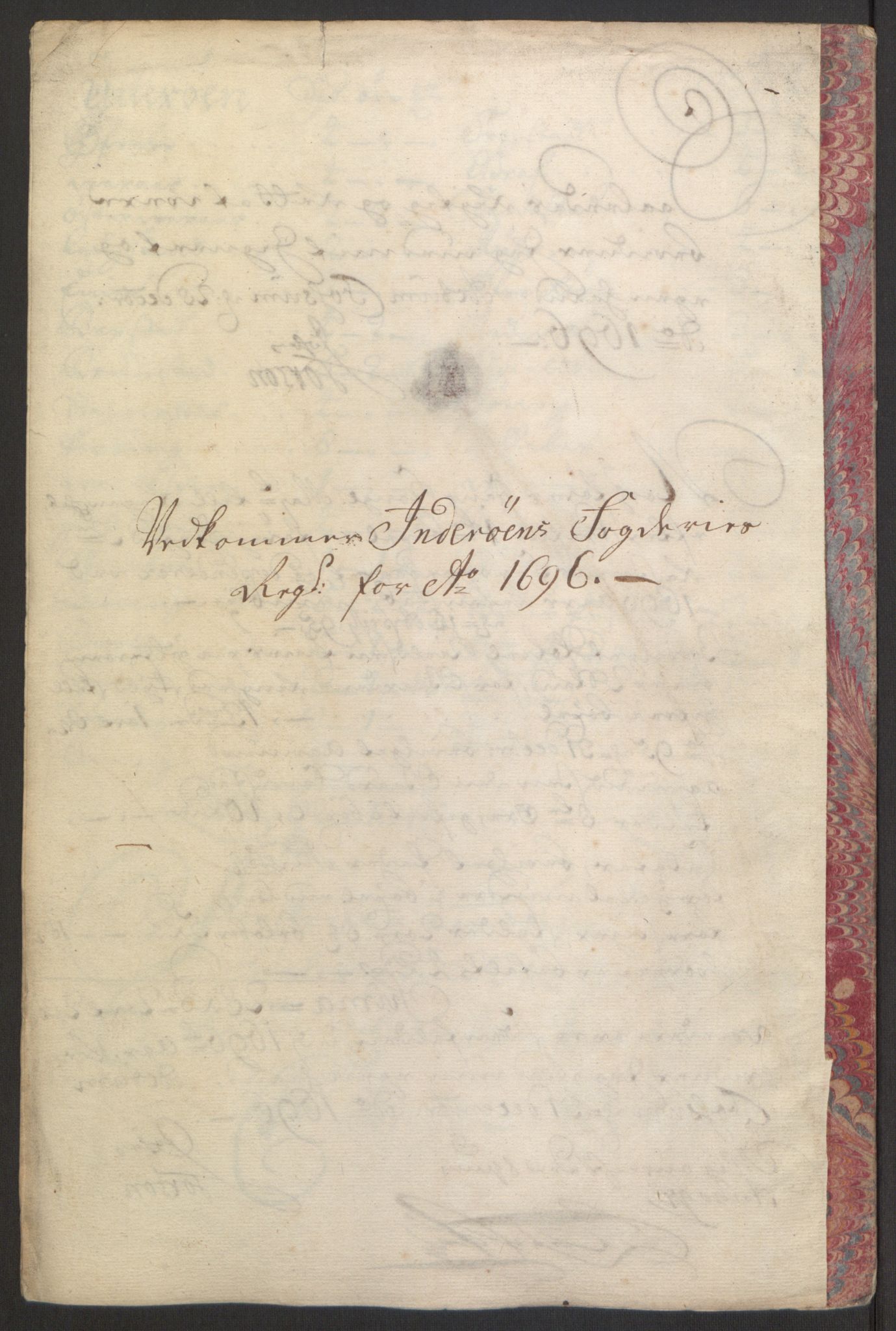 Rentekammeret inntil 1814, Reviderte regnskaper, Fogderegnskap, RA/EA-4092/R63/L4309: Fogderegnskap Inderøy, 1695-1697, p. 159