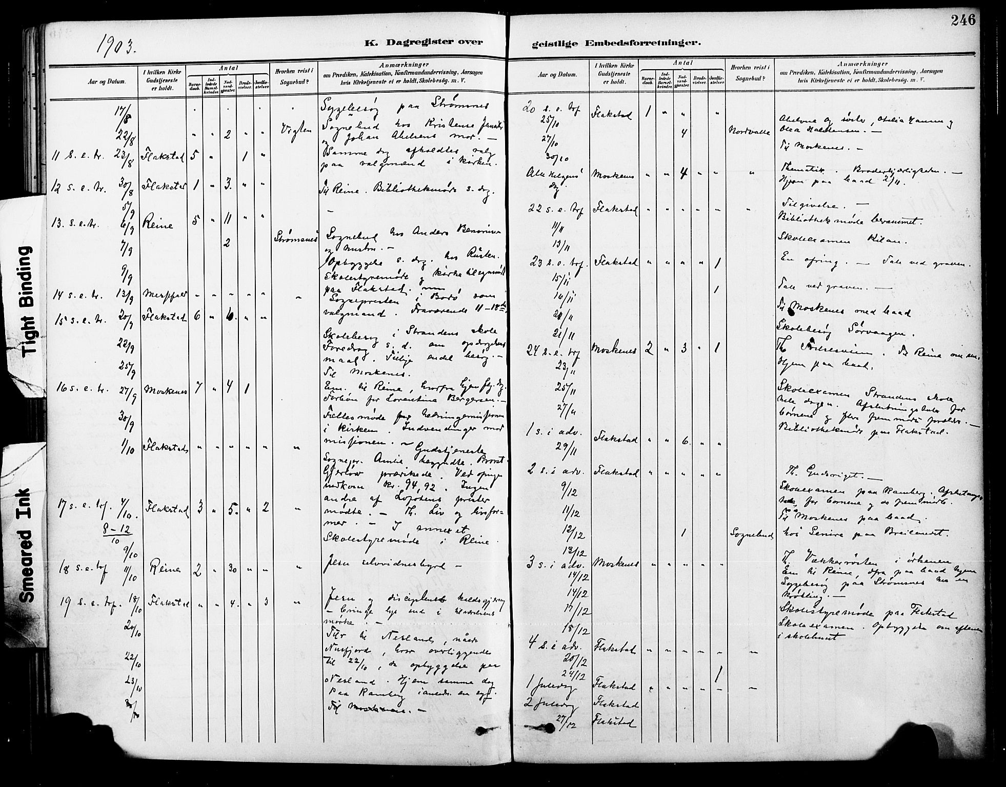 Ministerialprotokoller, klokkerbøker og fødselsregistre - Nordland, AV/SAT-A-1459/885/L1205: Parish register (official) no. 885A06, 1892-1905, p. 246