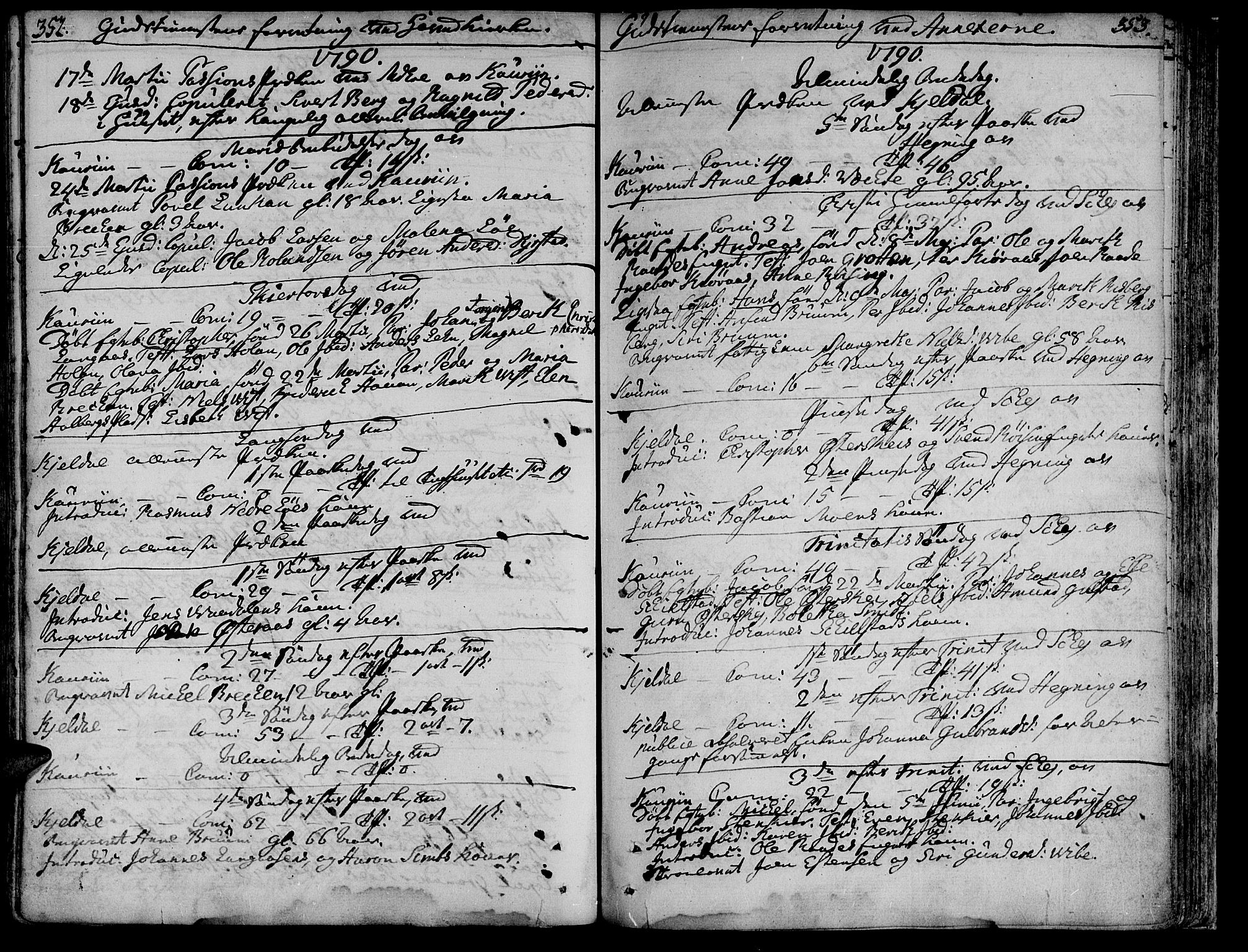Ministerialprotokoller, klokkerbøker og fødselsregistre - Nord-Trøndelag, AV/SAT-A-1458/735/L0331: Parish register (official) no. 735A02, 1762-1794, p. 352-353