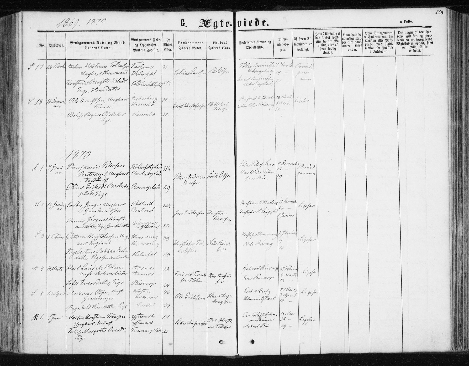 Ministerialprotokoller, klokkerbøker og fødselsregistre - Nord-Trøndelag, SAT/A-1458/741/L0394: Parish register (official) no. 741A08, 1864-1877, p. 258