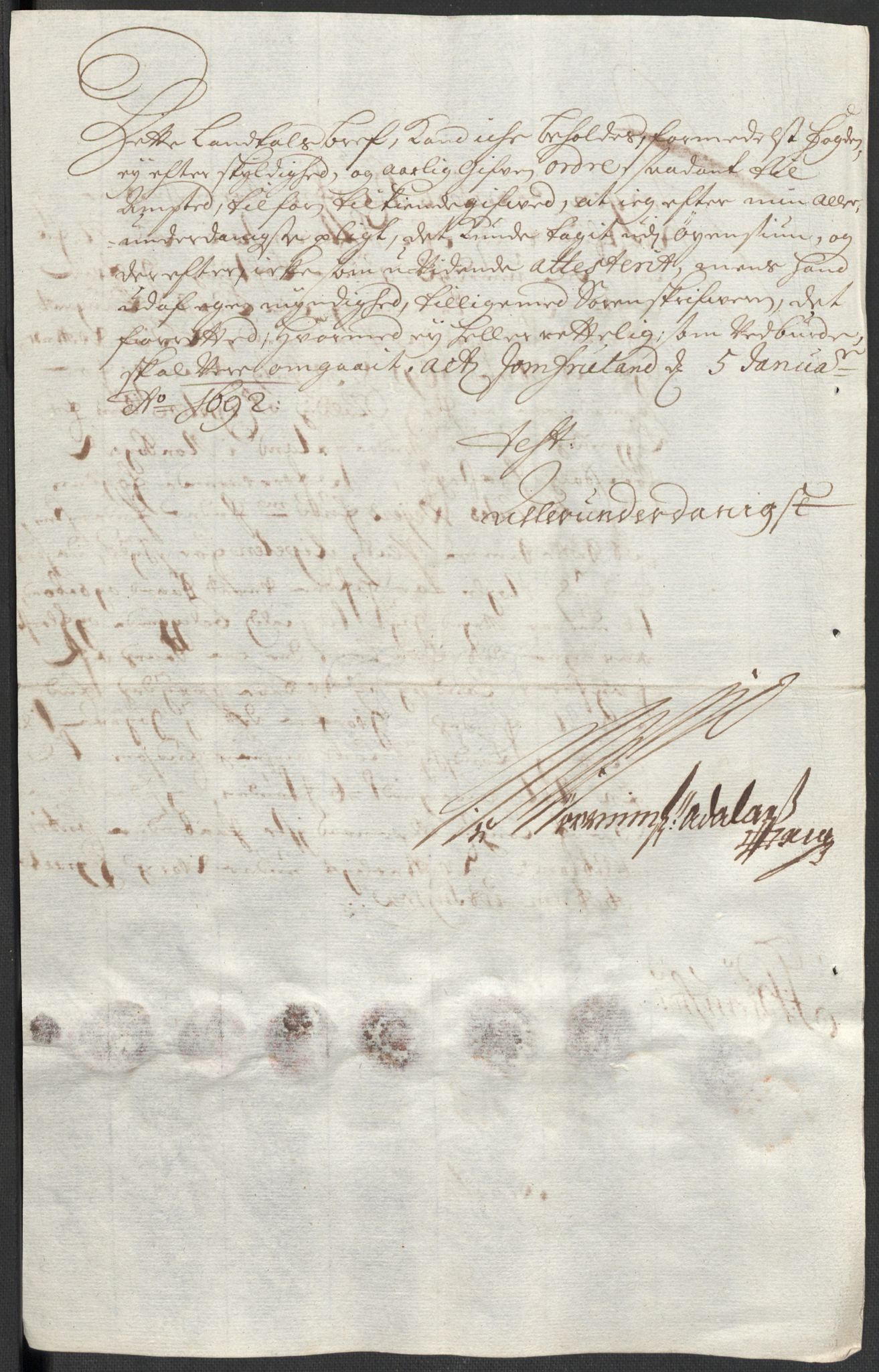 Rentekammeret inntil 1814, Reviderte regnskaper, Fogderegnskap, AV/RA-EA-4092/R35/L2089: Fogderegnskap Øvre og Nedre Telemark, 1690-1692, p. 178