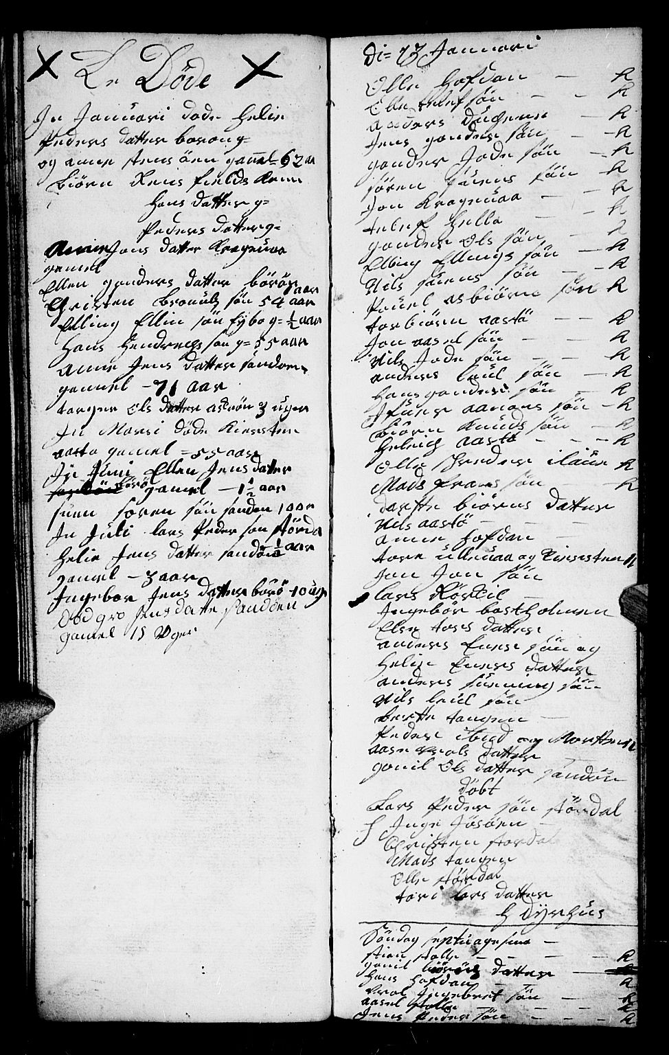 Dypvåg sokneprestkontor, AV/SAK-1111-0007/F/Fb/Fba/L0005: Parish register (copy) no. B 5, 1732-1746, p. 117