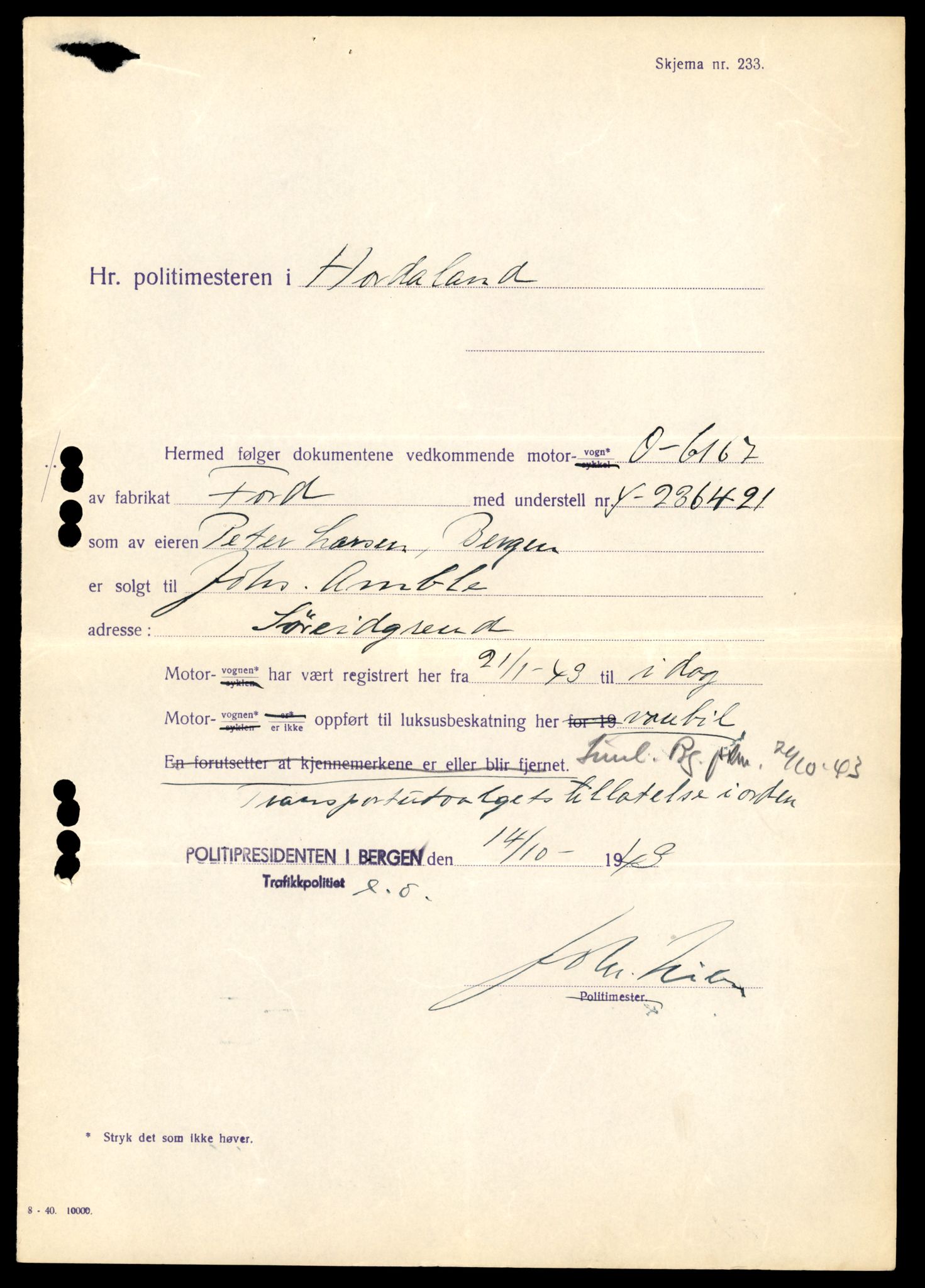 Møre og Romsdal vegkontor - Ålesund trafikkstasjon, AV/SAT-A-4099/F/Fe/L0045: Registreringskort for kjøretøy T 14320 - T 14444, 1927-1998, p. 1921