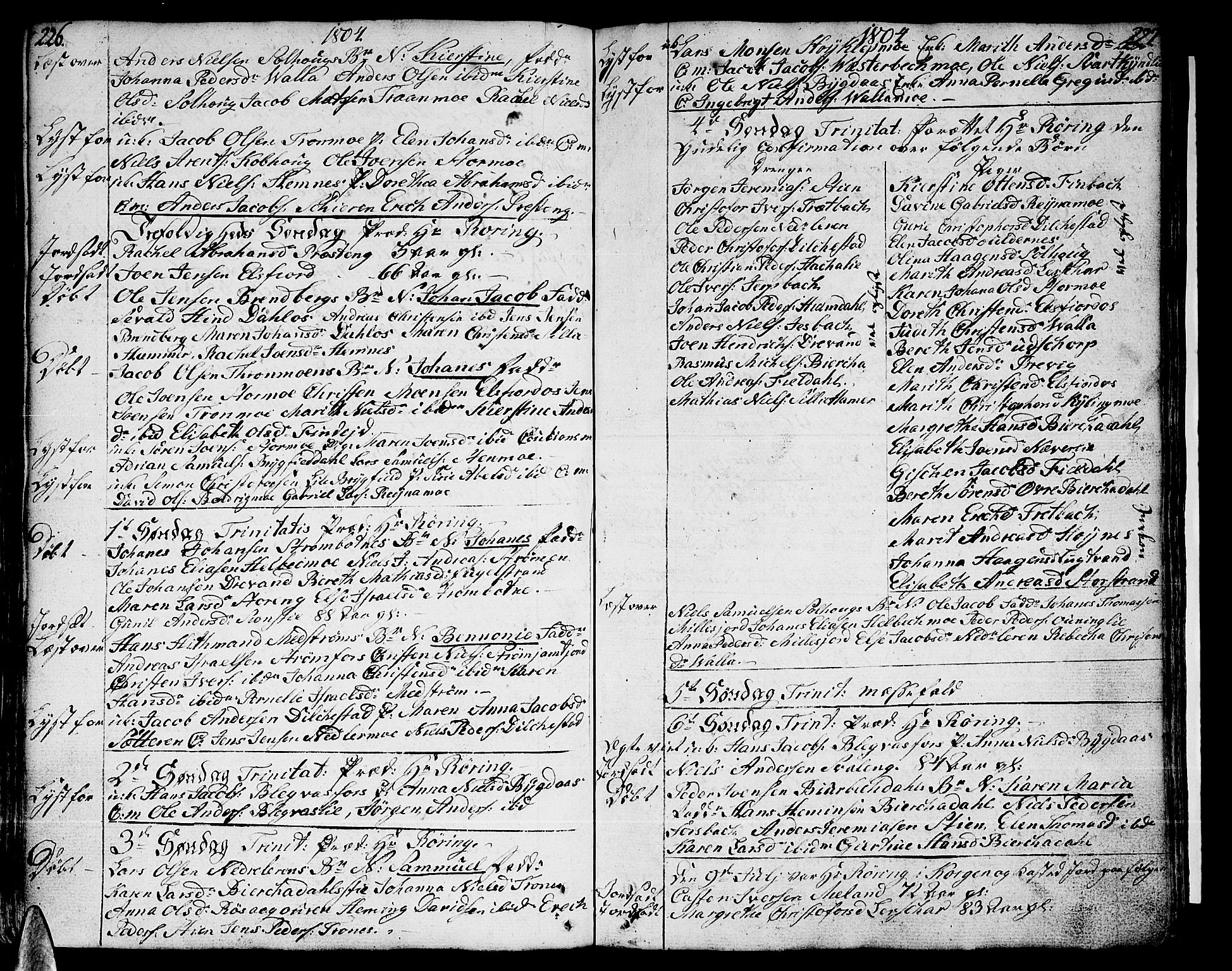 Ministerialprotokoller, klokkerbøker og fødselsregistre - Nordland, SAT/A-1459/825/L0349: Parish register (official) no. 825A05 /1, 1789-1806, p. 226-227