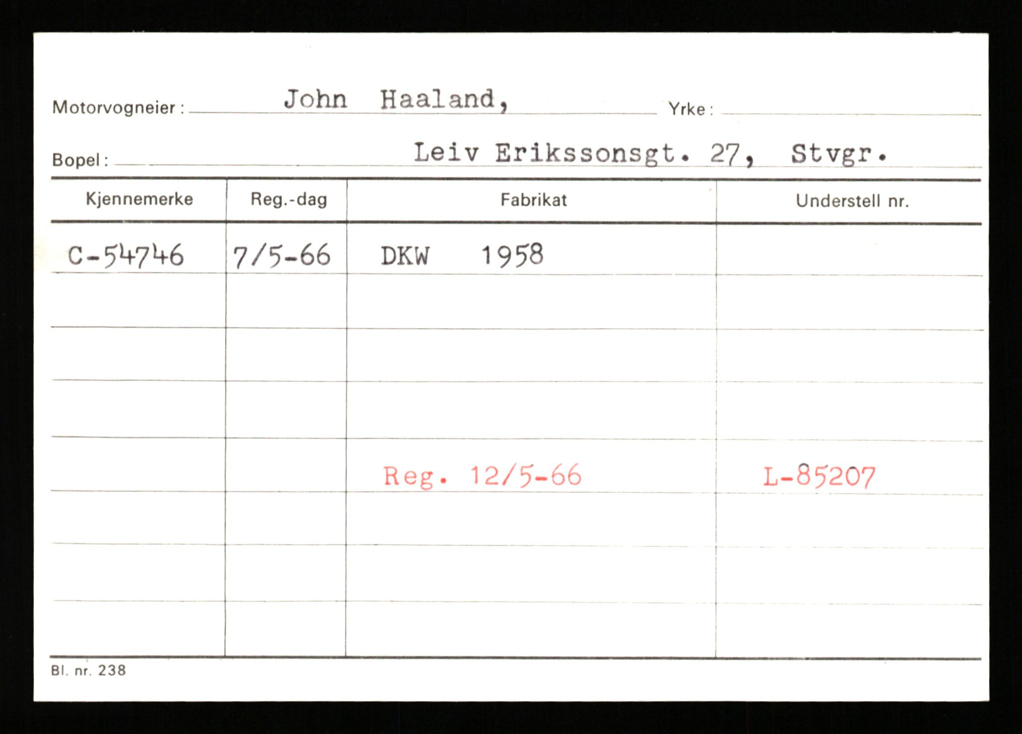 Stavanger trafikkstasjon, AV/SAST-A-101942/0/G/L0007: Registreringsnummer: 49019 - 67460, 1930-1971, p. 1461