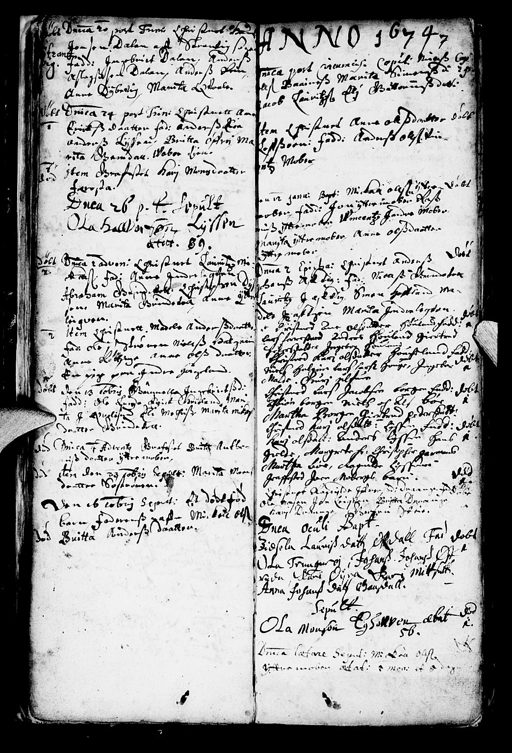 Os sokneprestembete, SAB/A-99929: Parish register (official) no. A 1, 1669-1722, p. 7