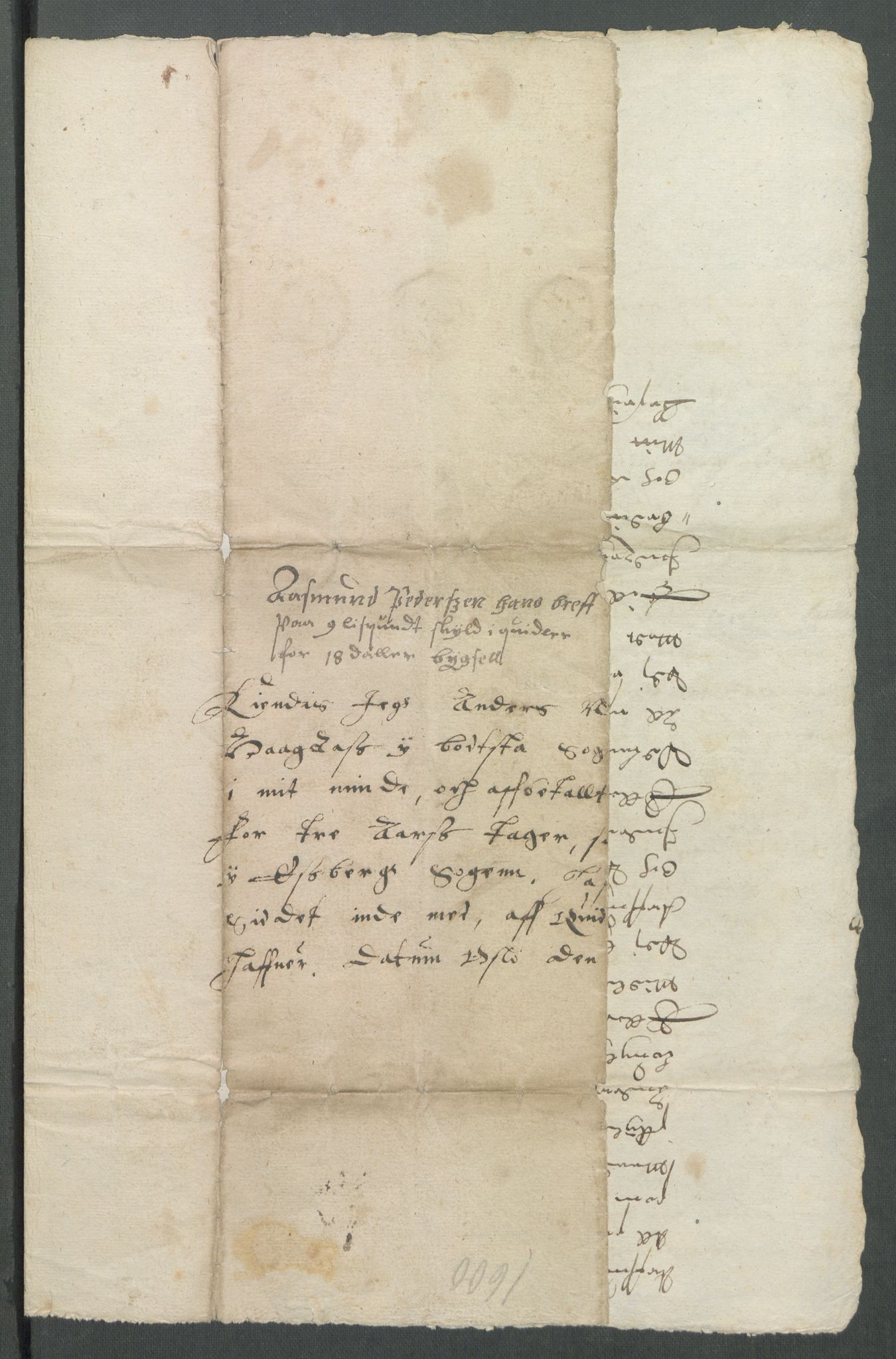Riksarkivets diplomsamling, AV/RA-EA-5965/F02/L0109: Dokumenter, 1600, p. 26