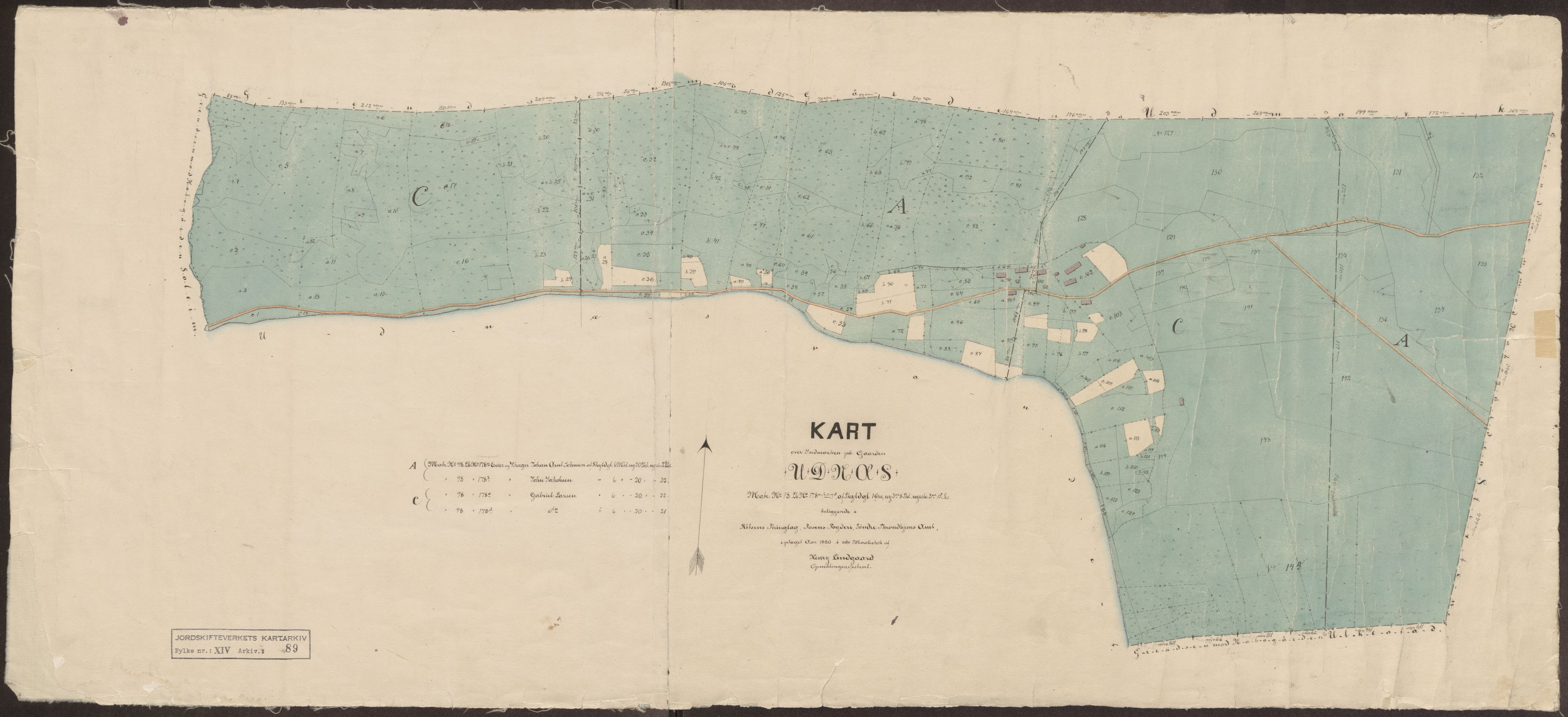 Jordskifteverkets kartarkiv, AV/RA-S-3929/T, 1859-1988, p. 166