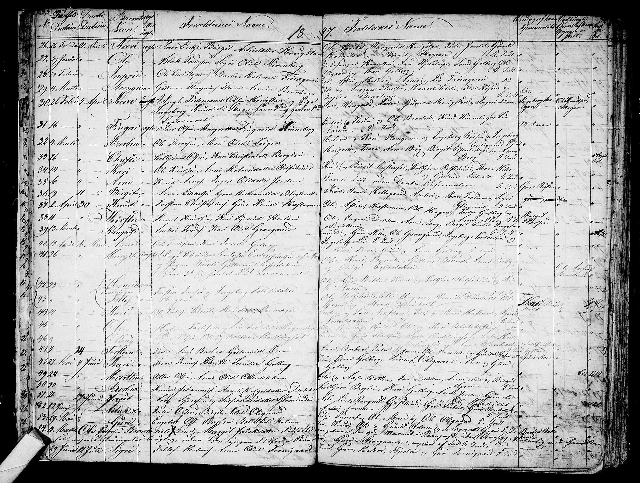 Gol kirkebøker, SAKO/A-226/G/Ga/L0001: Parish register (copy) no. I 1, 1841-1860, p. 33-34