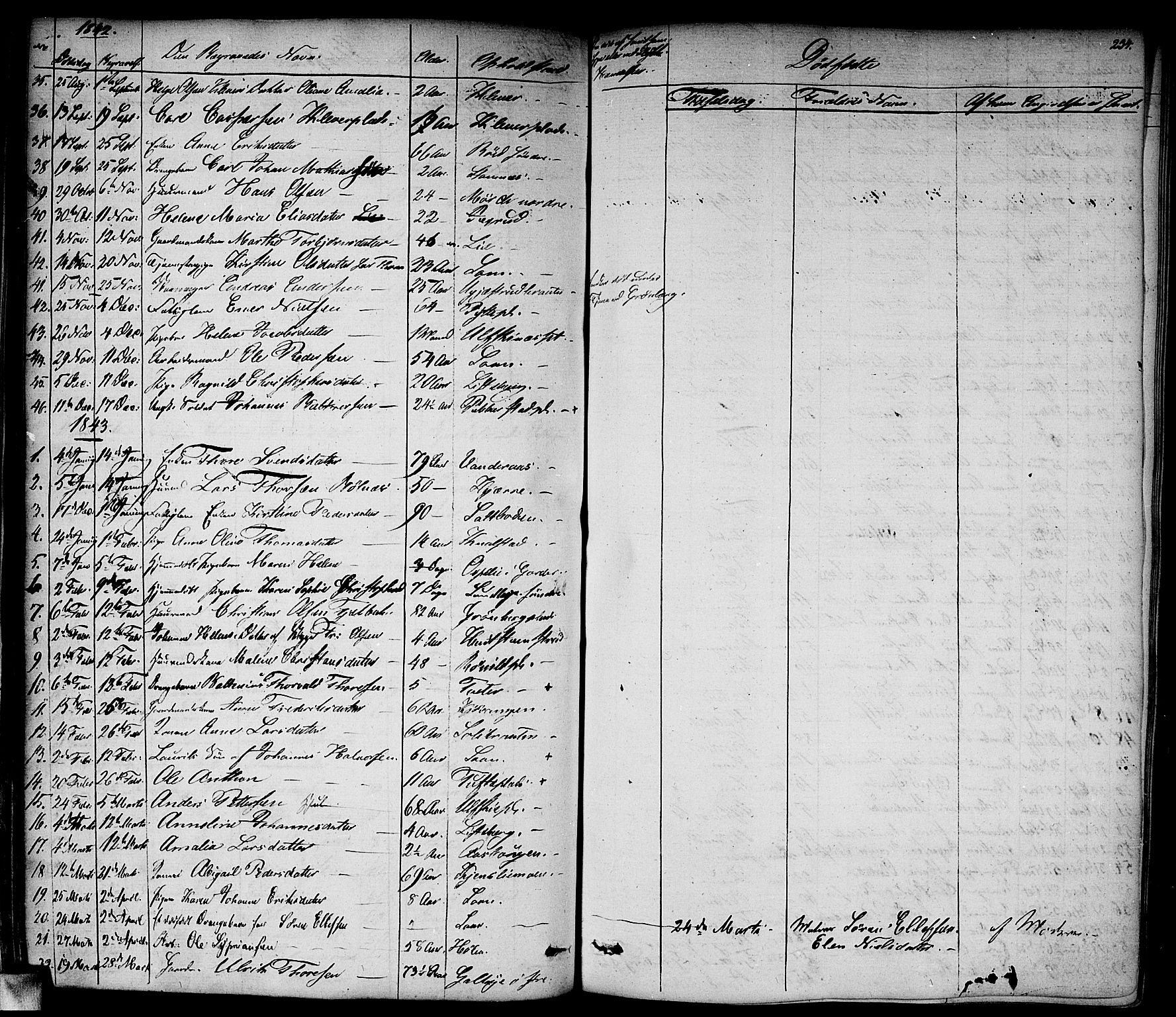 Vestby prestekontor Kirkebøker, SAO/A-10893/F/Fa/L0006: Parish register (official) no. I 6, 1827-1849, p. 254