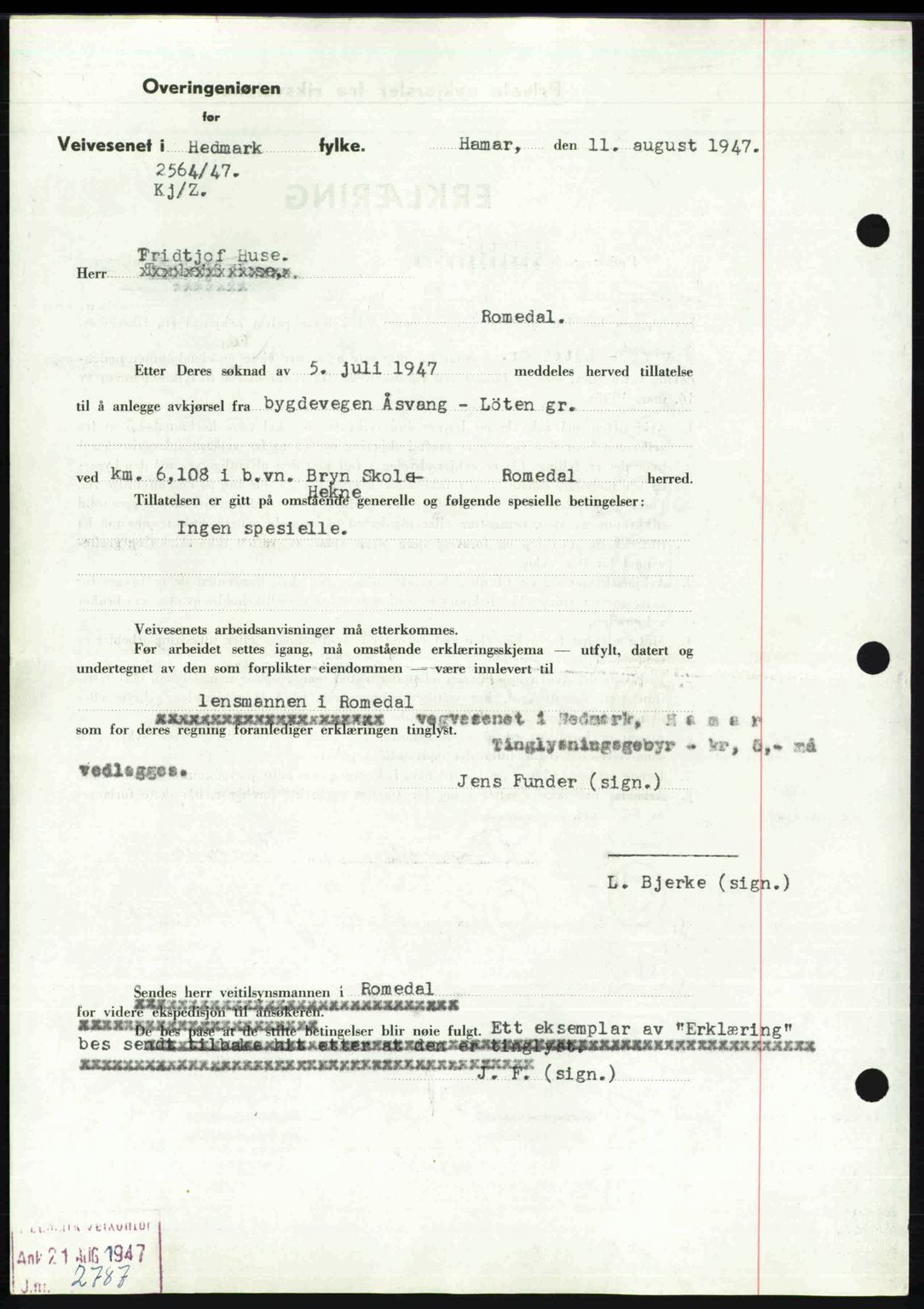 Sør-Hedmark sorenskriveri, SAH/TING-014/H/Hb/Hbd/L0018: Mortgage book no. 18, 1948-1949, Diary no: : 73/1949