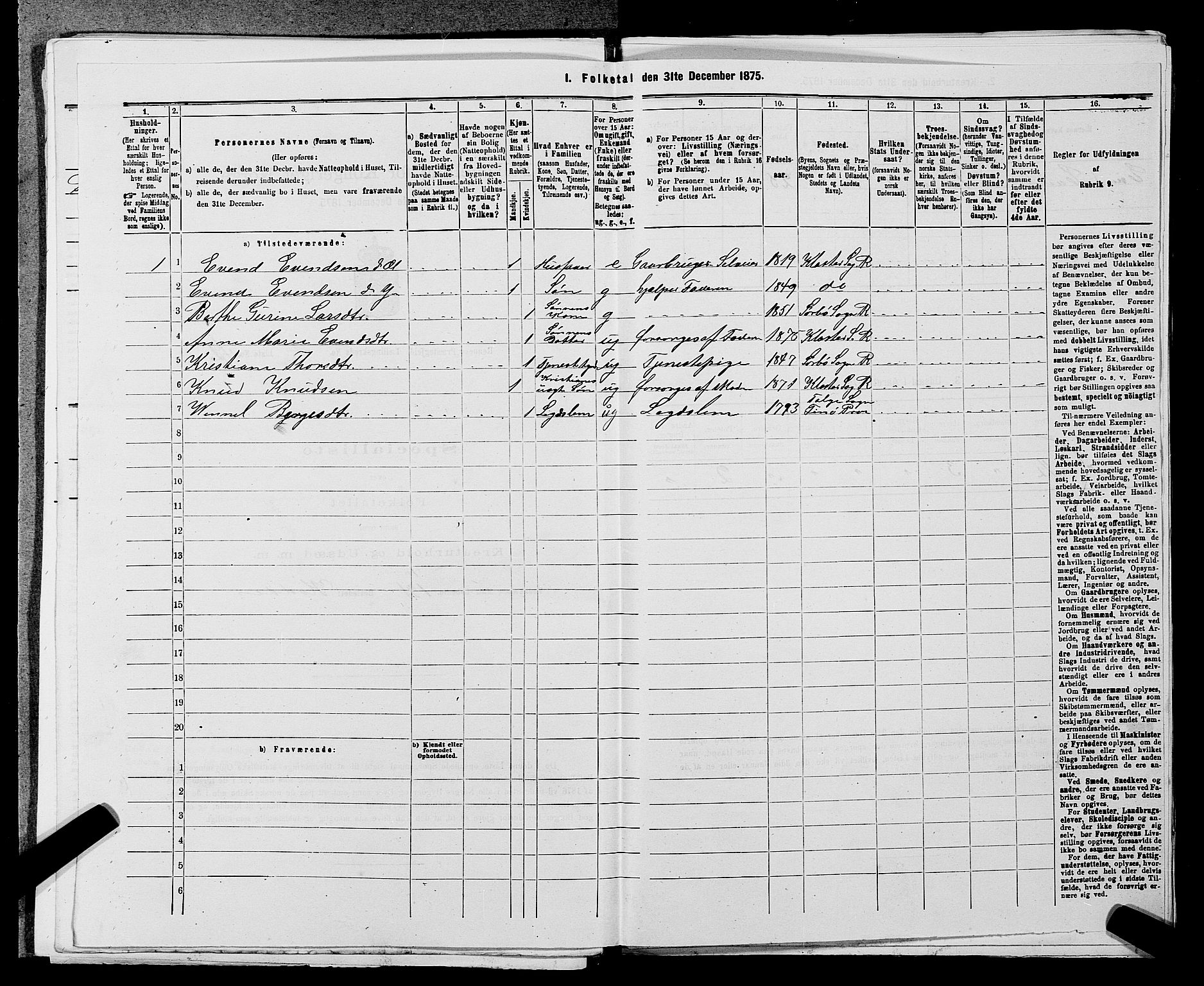 SAST, 1875 census for 1142P Rennesøy, 1875, p. 514