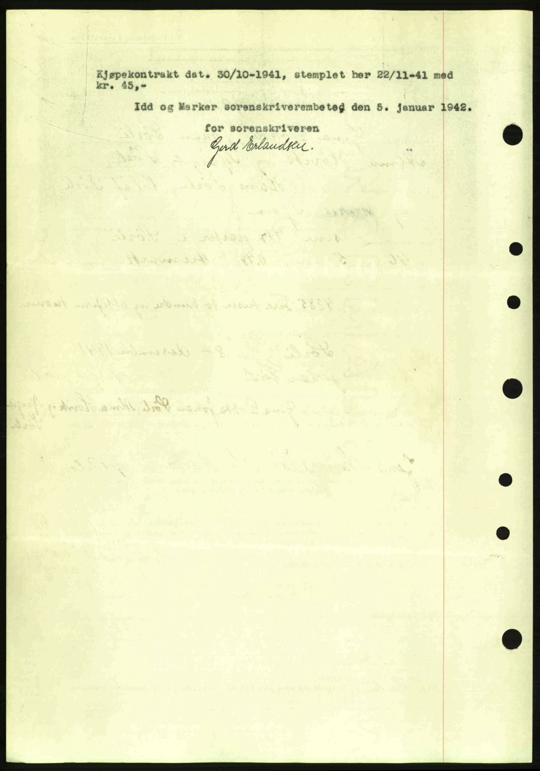 Idd og Marker sorenskriveri, AV/SAO-A-10283/G/Gb/Gbb/L0005: Mortgage book no. A5, 1941-1943, Diary no: : 1429/1941