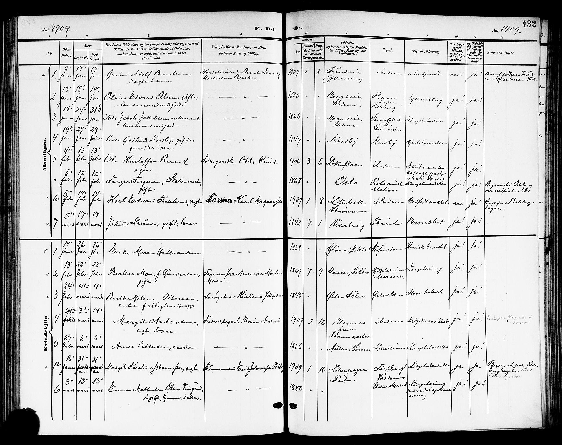 Skedsmo prestekontor Kirkebøker, AV/SAO-A-10033a/G/Ga/L0005b: Parish register (copy) no. I 5B, 1902-1911, p. 432