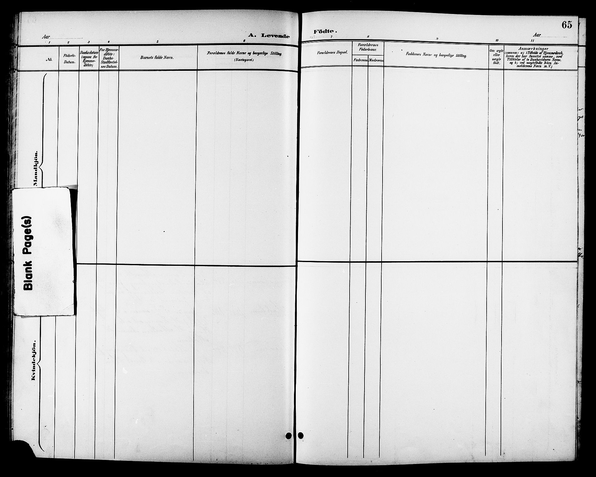 Ministerialprotokoller, klokkerbøker og fødselsregistre - Sør-Trøndelag, SAT/A-1456/688/L1029: Parish register (copy) no. 688C04, 1899-1915, p. 65