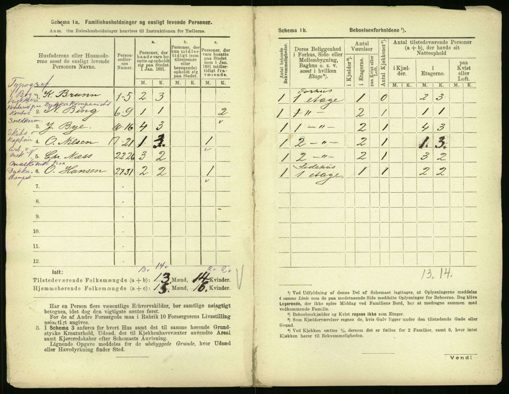 RA, 1891 census for 0301 Kristiania, 1891, p. 23722