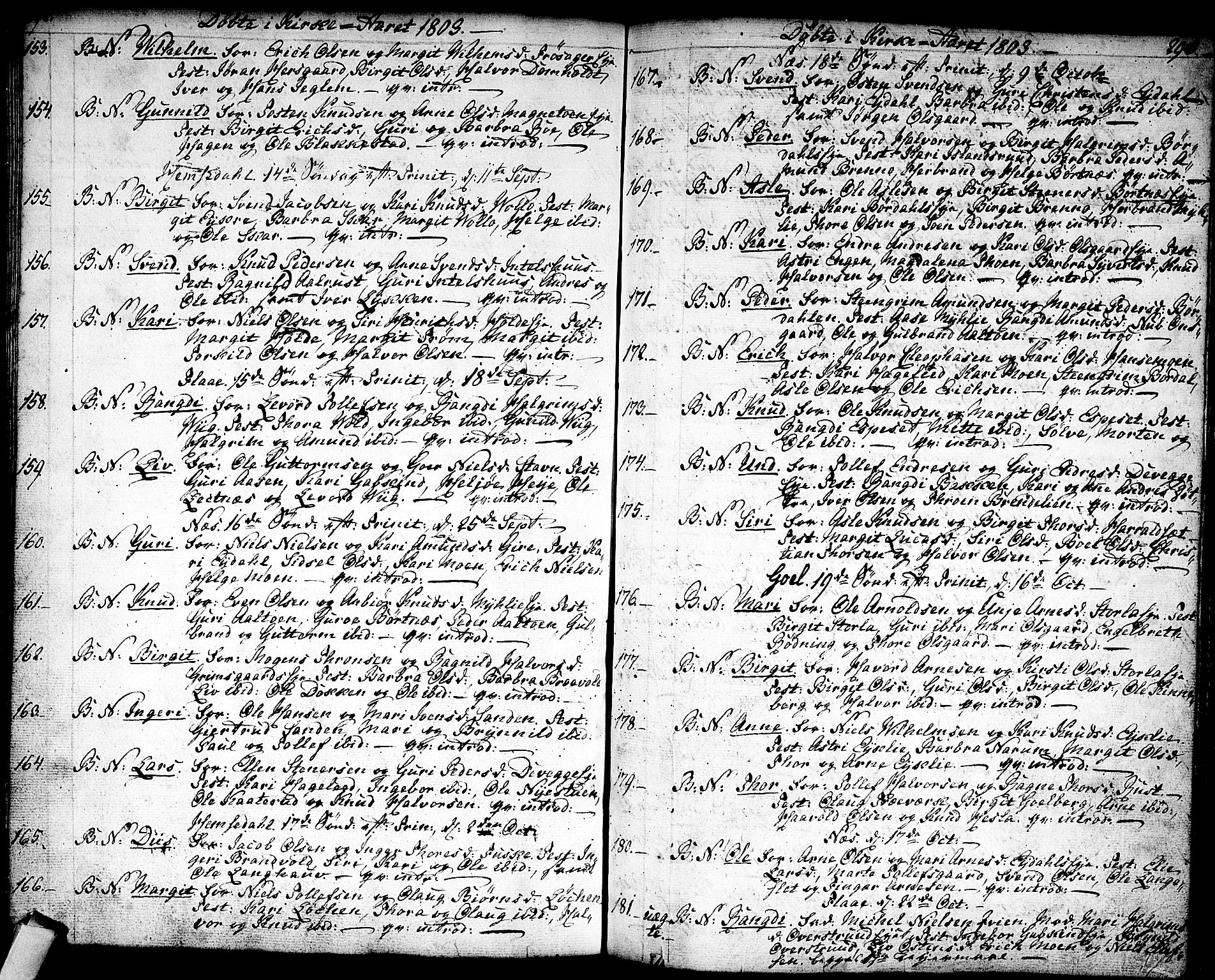 Nes kirkebøker, AV/SAKO-A-236/F/Fa/L0005: Parish register (official) no. 5, 1787-1807, p. 292-293