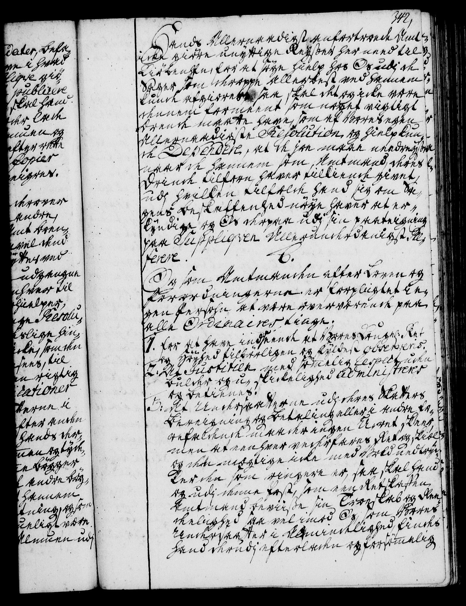 Rentekammeret, Kammerkanselliet, RA/EA-3111/G/Gg/Ggi/L0002: Norsk instruksjonsprotokoll med register (merket RK 53.35), 1729-1751, p. 342