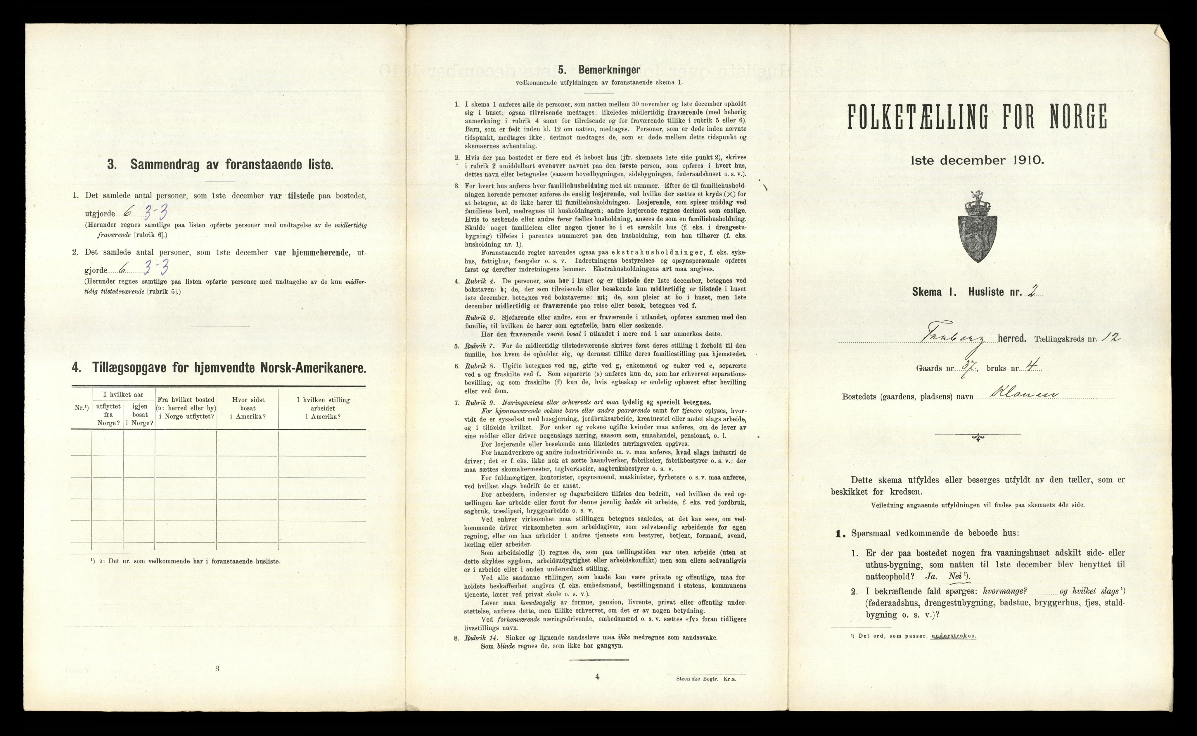 RA, 1910 census for Fåberg, 1910, p. 1248