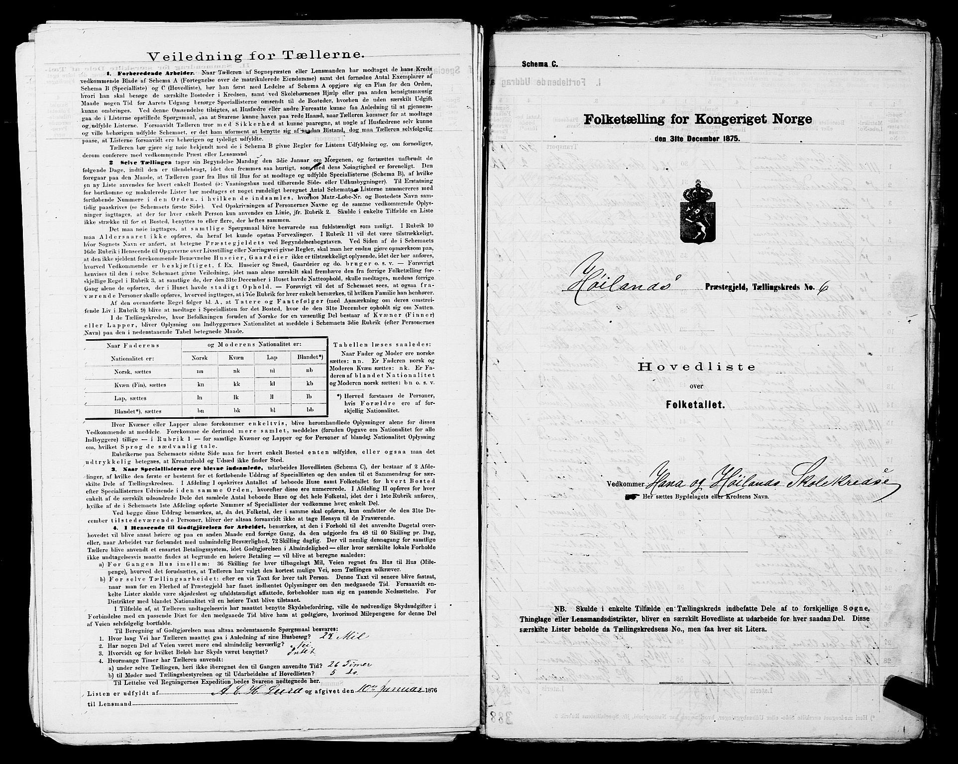 SAST, 1875 census for 1123L Høyland/Høyland, 1875, p. 23