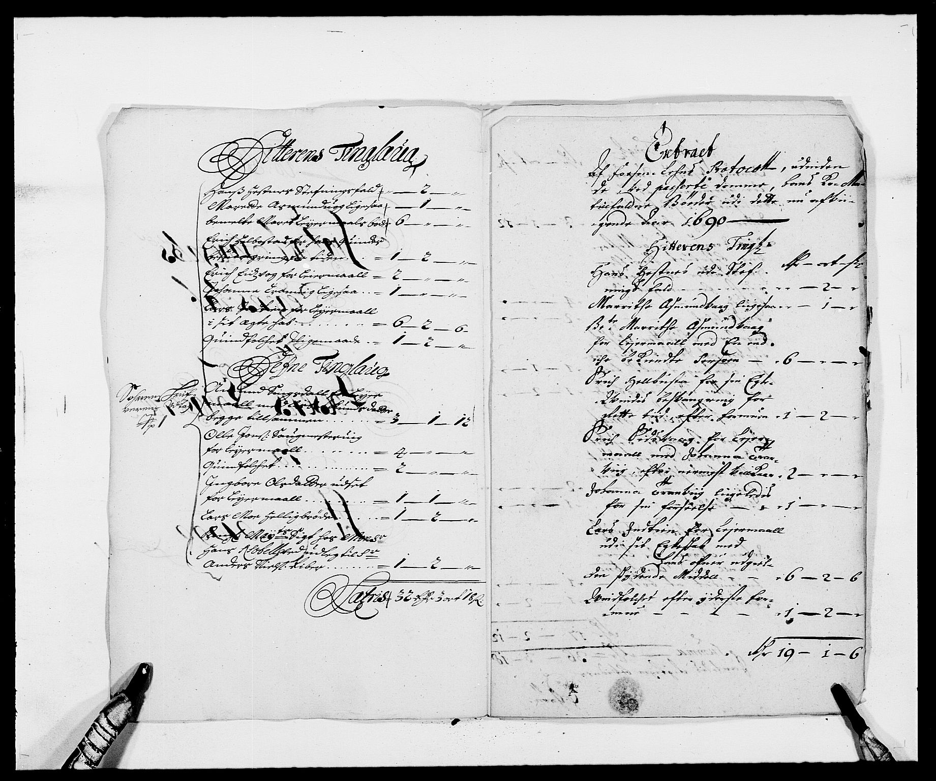 Rentekammeret inntil 1814, Reviderte regnskaper, Fogderegnskap, AV/RA-EA-4092/R57/L3848: Fogderegnskap Fosen, 1690-1691, p. 184