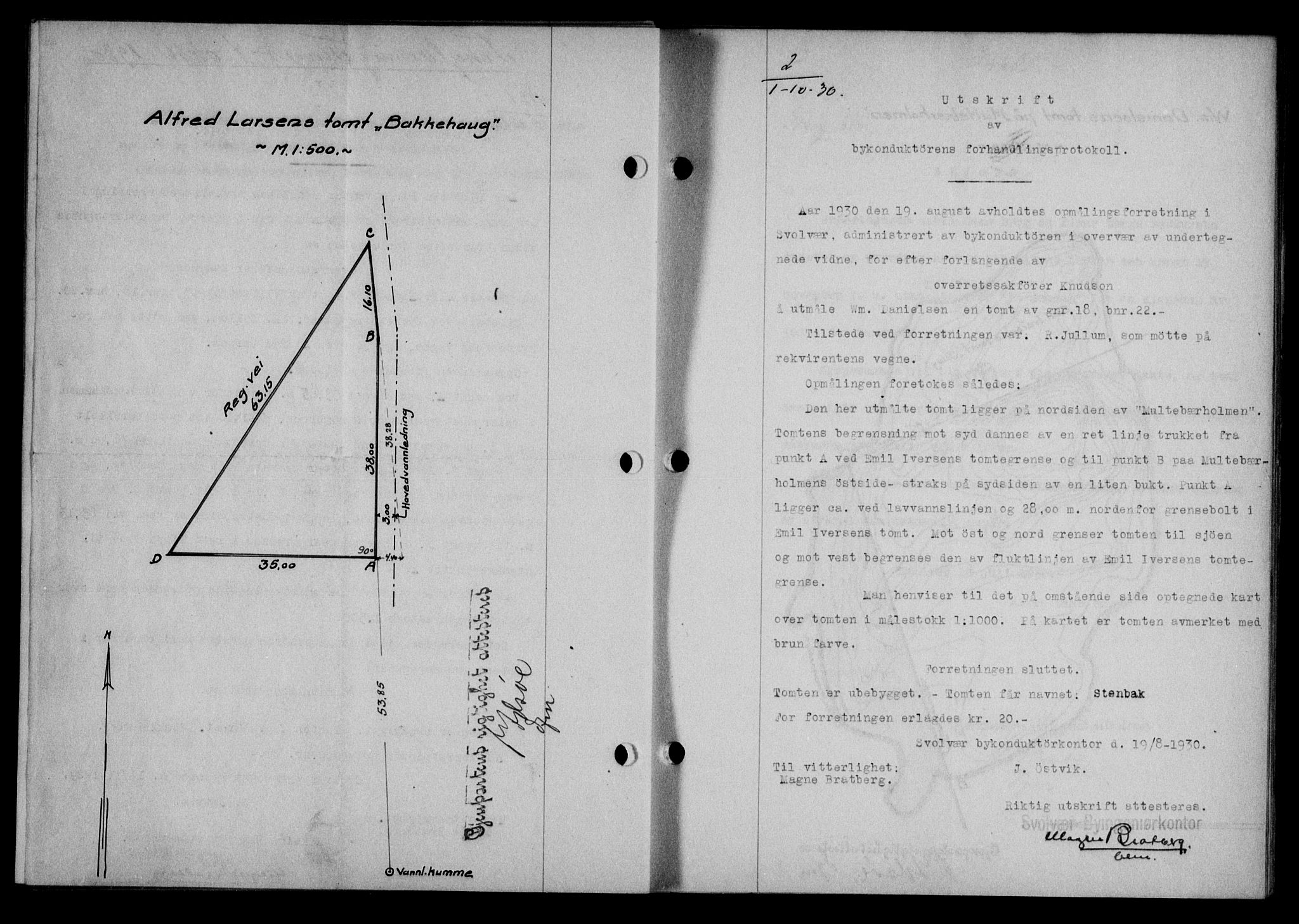 Lofoten sorenskriveri, SAT/A-0017/1/2/2C/L0022b: Mortgage book no. 22b, 1930-1930, Deed date: 01.10.1930