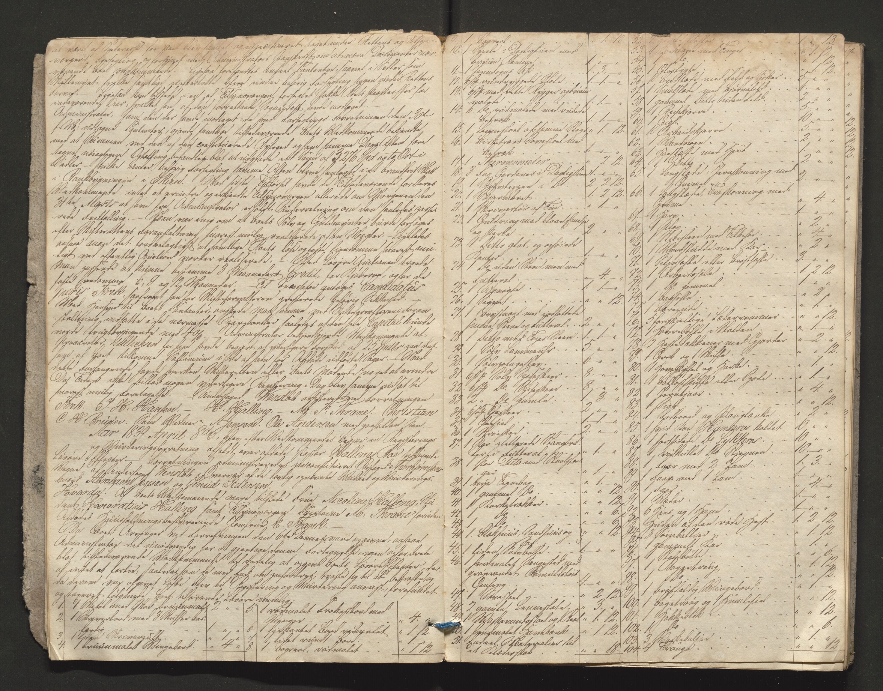 Porsgrunn byfogd, AV/SAKO-A-106/H/Hb/L0003: Skifteprotokoll, 1839-1842, p. 12-13
