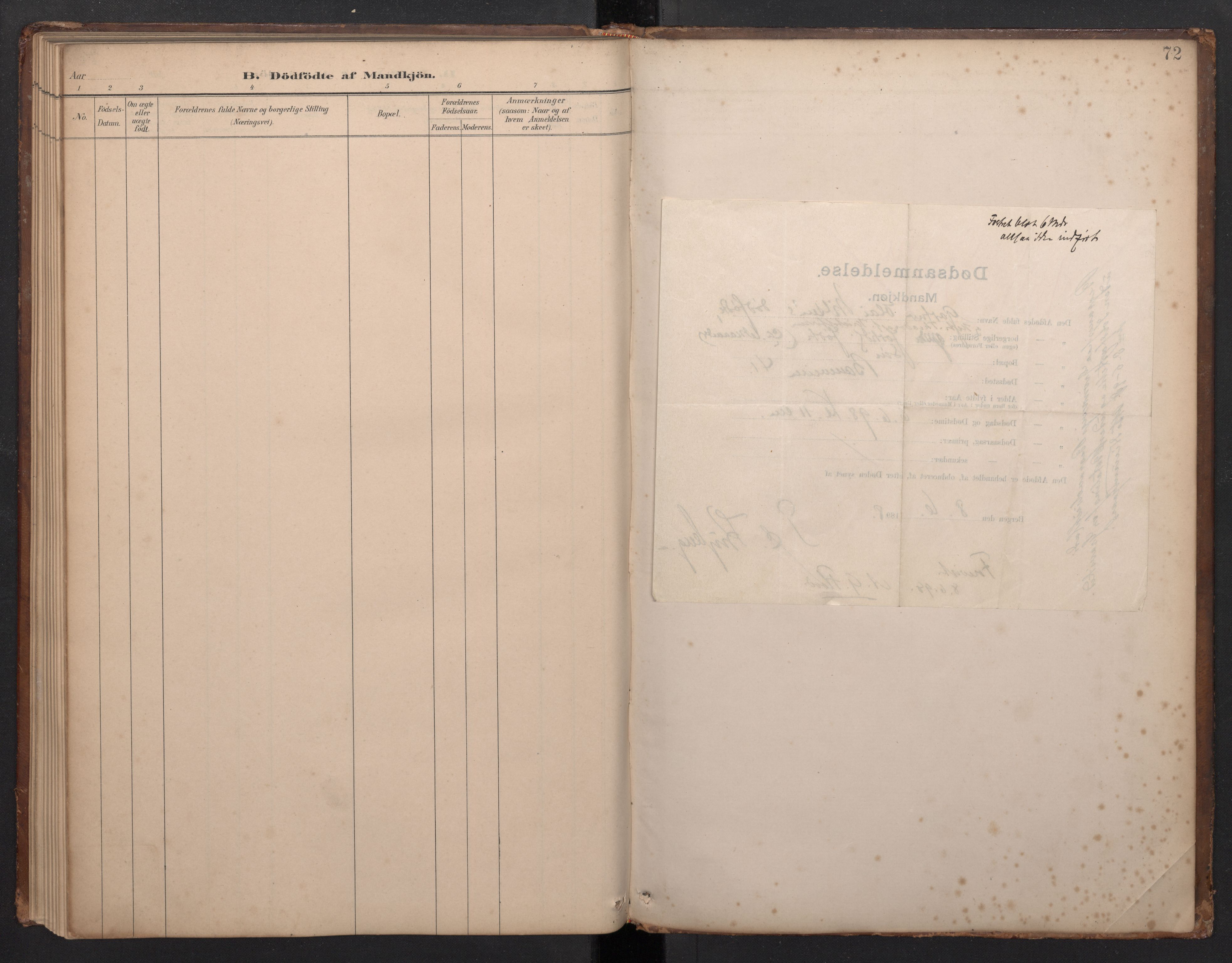 Domkirken sokneprestembete, SAB/A-74801/H/Haa/L0049: Parish register (official) no. G 1, 1882-1922, p. 71b-72a