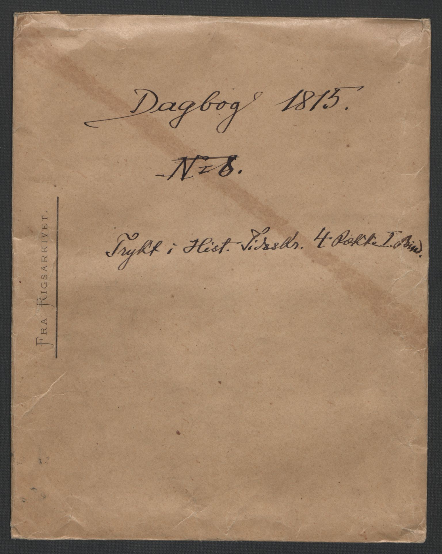 Christie, Wilhelm Frimann Koren, RA/PA-0014/F/L0005: Christies dokumenter fra Stortinget, 1815-1816, p. 3