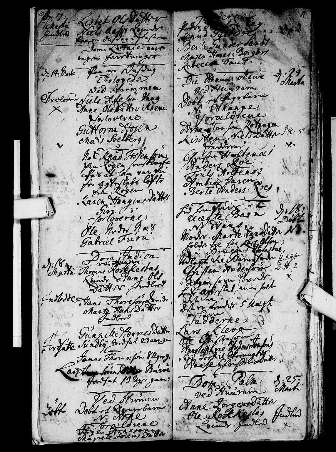 Hurum kirkebøker, AV/SAKO-A-229/F/Fa/L0005: Parish register (official) no. 5, 1735-1739, p. 10-11