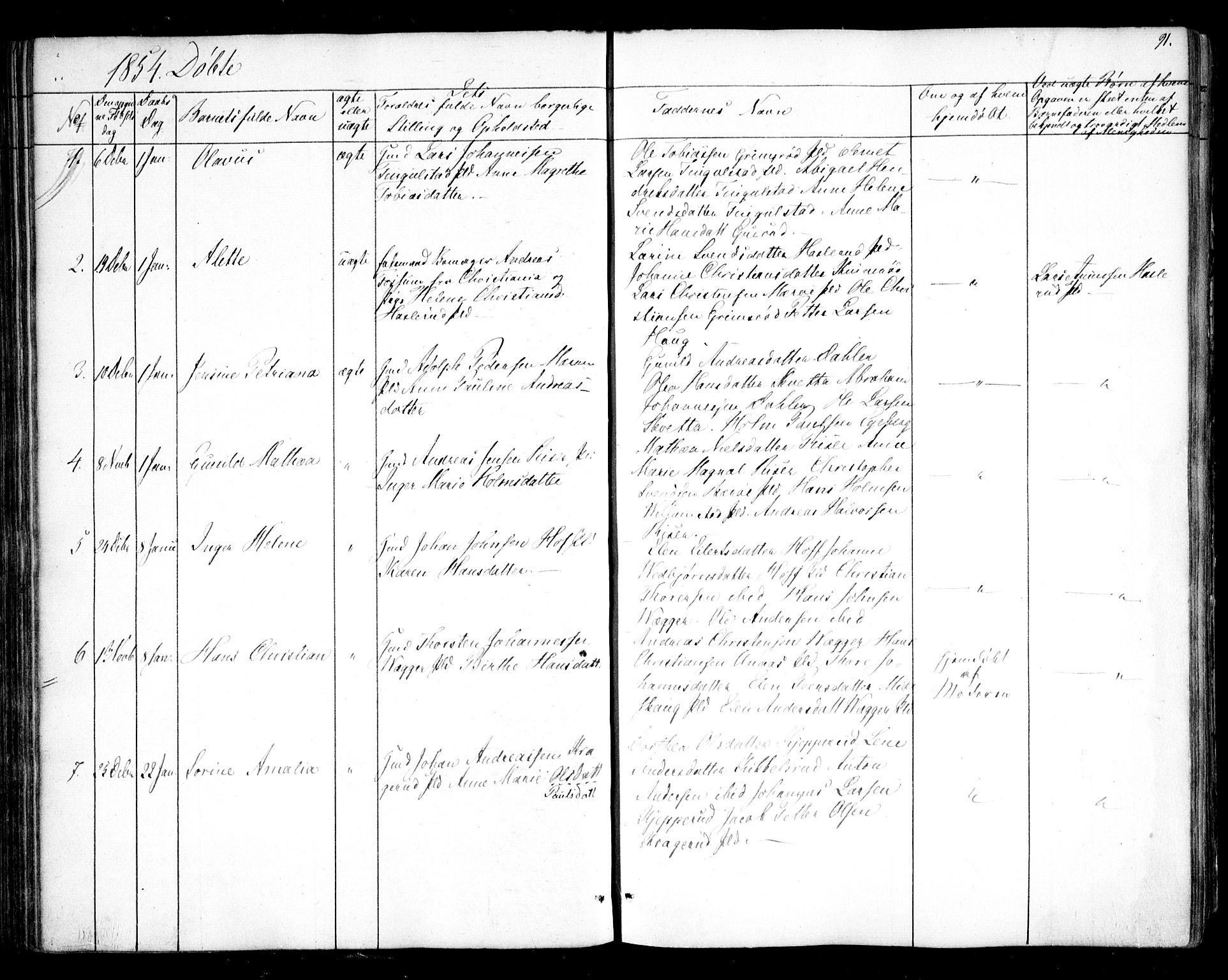 Hobøl prestekontor Kirkebøker, SAO/A-2002/F/Fa/L0003: Parish register (official) no. I 3, 1842-1864, p. 91