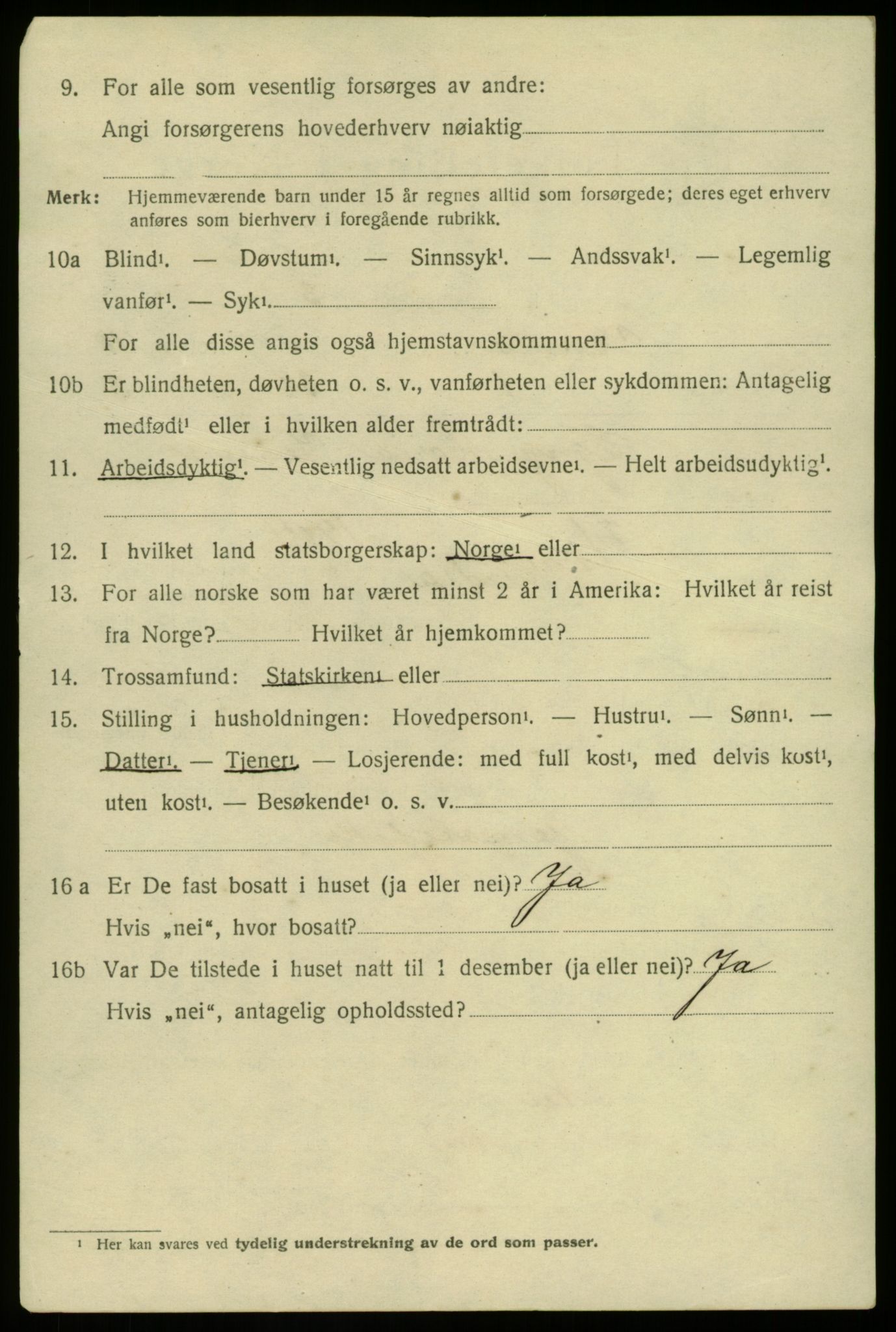 SAB, 1920 census for Herdla, 1920, p. 7196