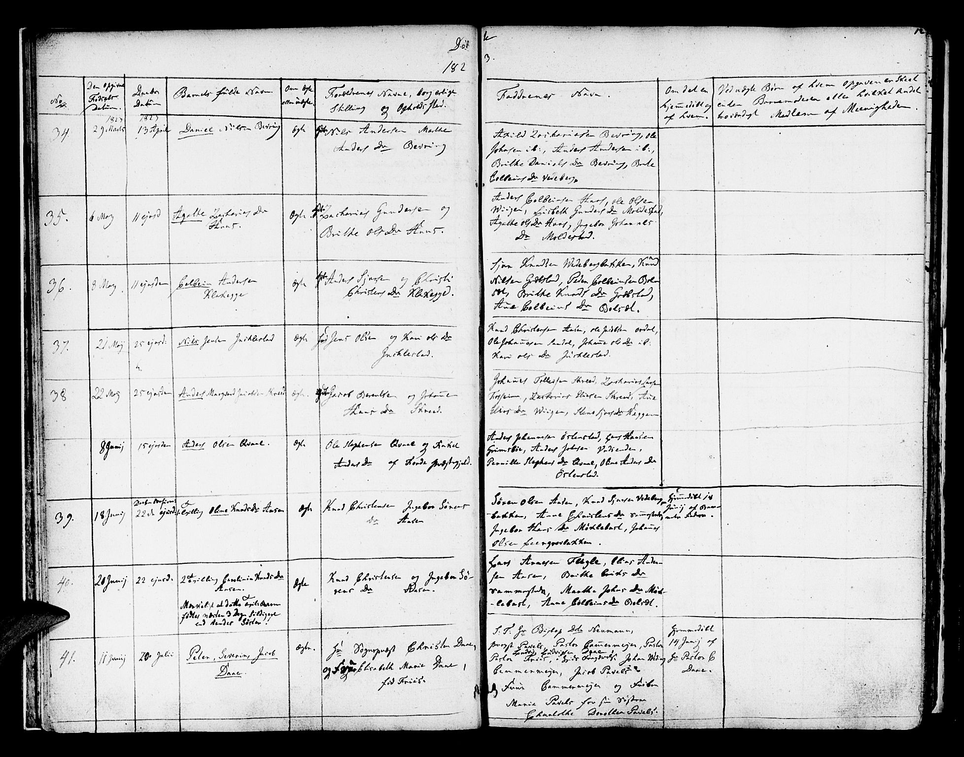 Jølster sokneprestembete, SAB/A-80701/H/Haa/Haaa/L0008: Parish register (official) no. A 8, 1821-1833, p. 12