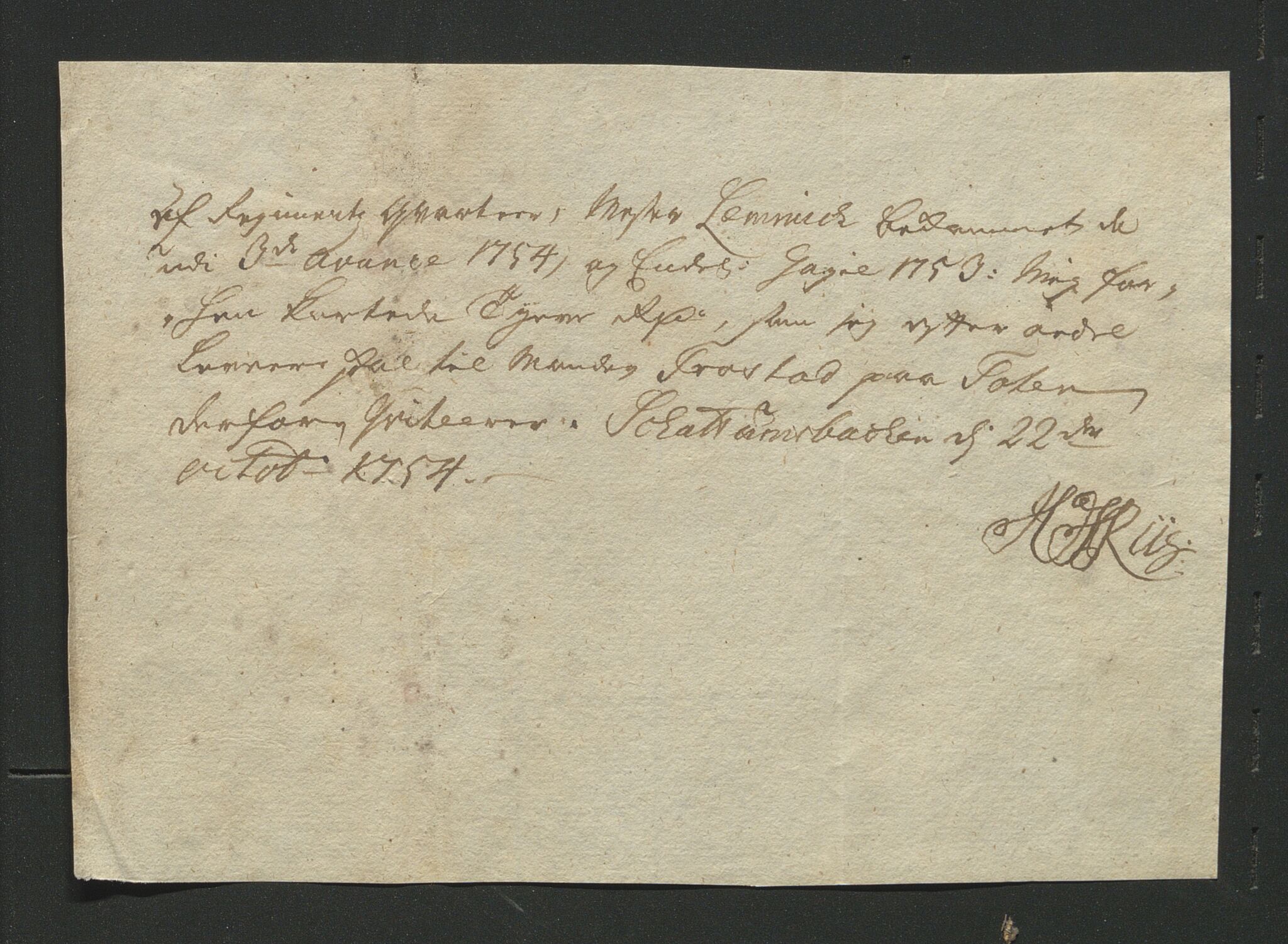 Åker i Vang, Hedmark, og familien Todderud, AV/SAH-ARK-010/J/Jc/L0002: Korrespondanse, 1753-1762, p. 49