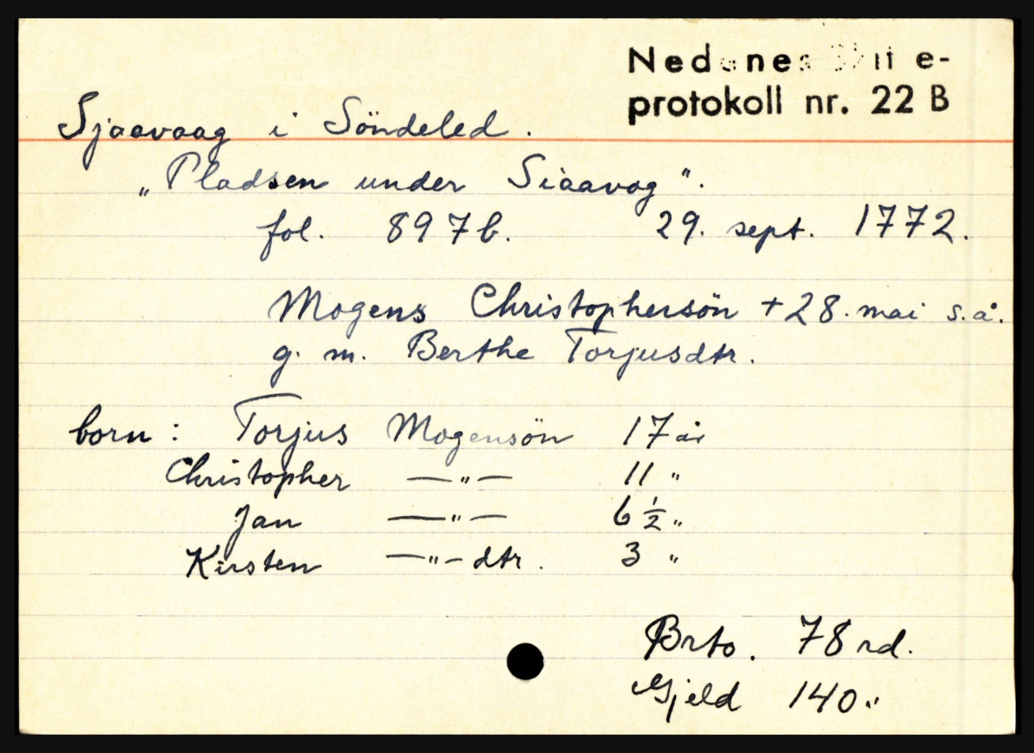 Nedenes sorenskriveri før 1824, AV/SAK-1221-0007/H, p. 26275