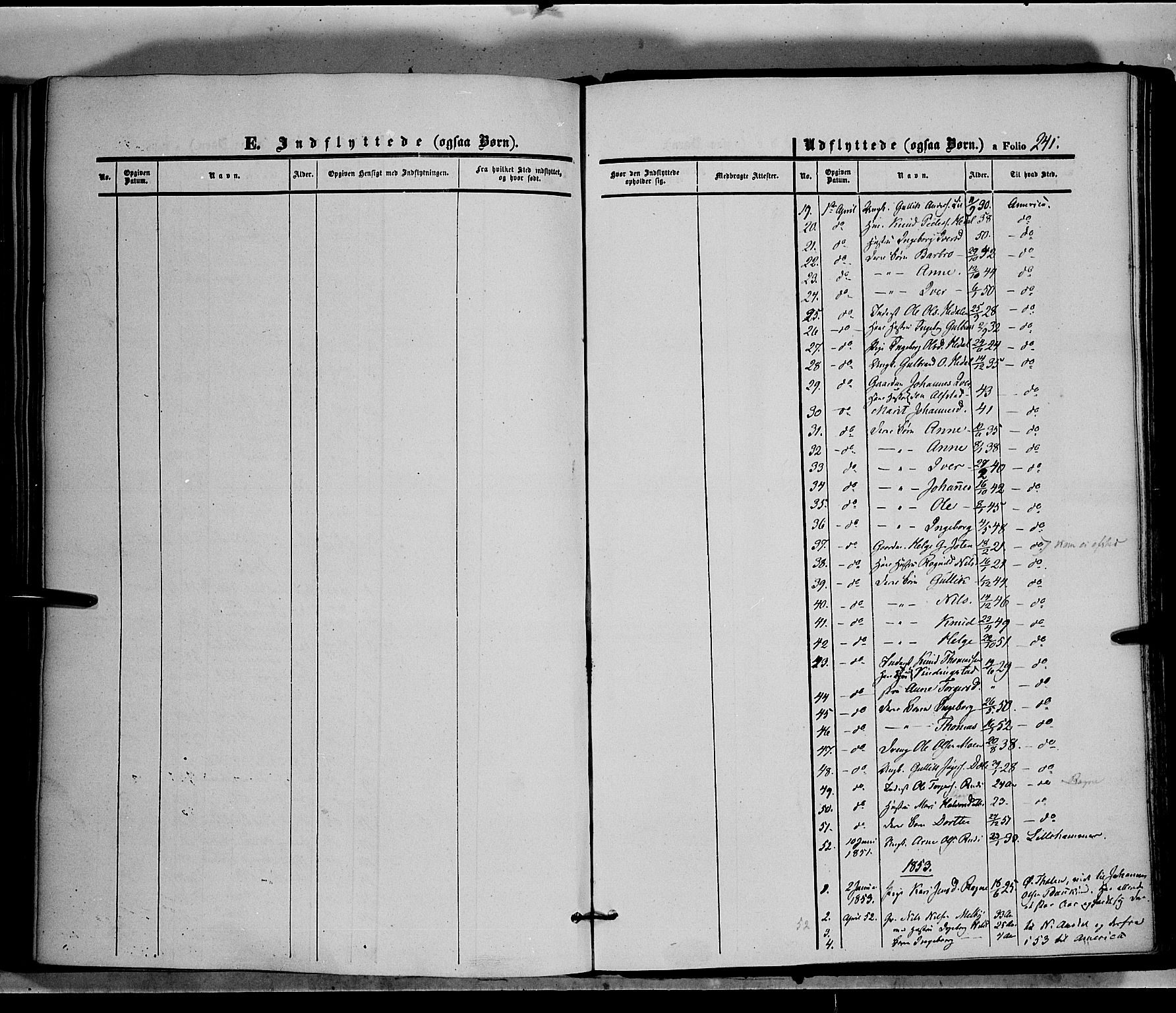 Øystre Slidre prestekontor, SAH/PREST-138/H/Ha/Haa/L0001: Parish register (official) no. 1, 1849-1874, p. 241