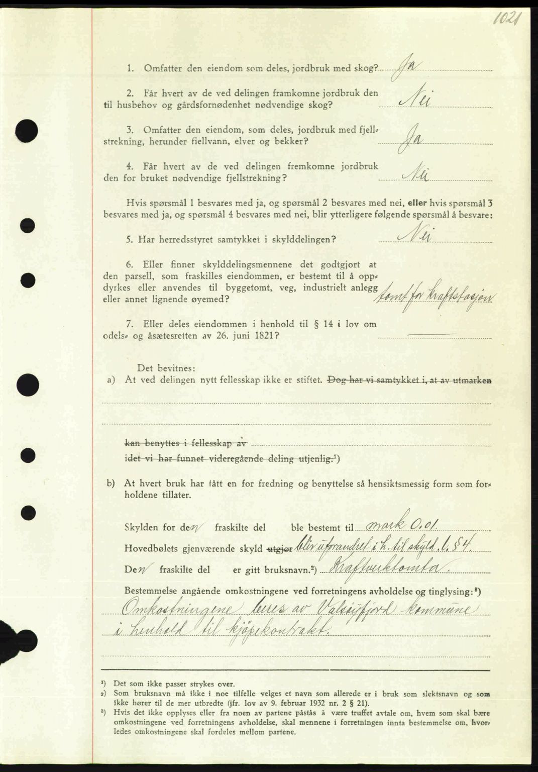 Nordmøre sorenskriveri, AV/SAT-A-4132/1/2/2Ca: Mortgage book no. A103, 1946-1947, Diary no: : 247/1947