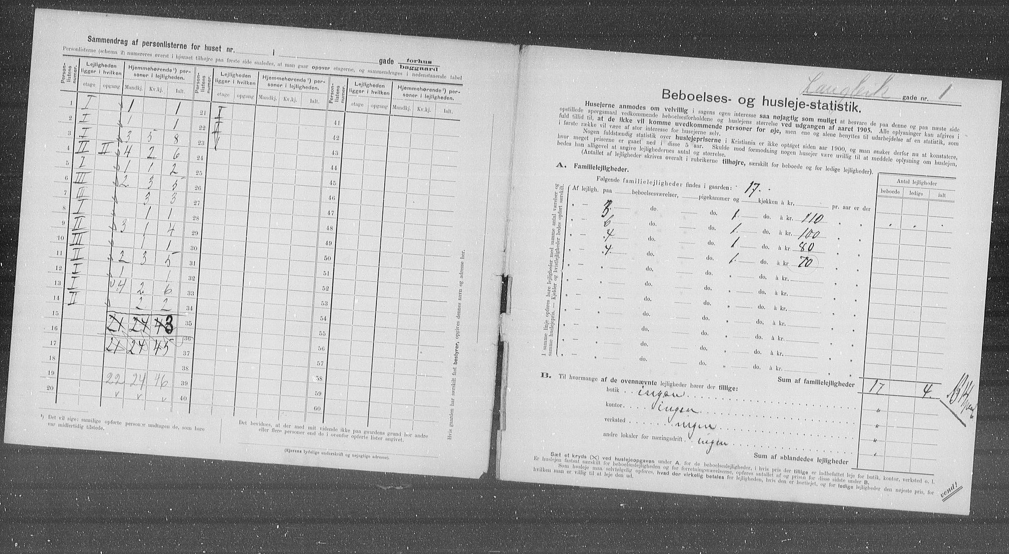 OBA, Municipal Census 1905 for Kristiania, 1905, p. 29873