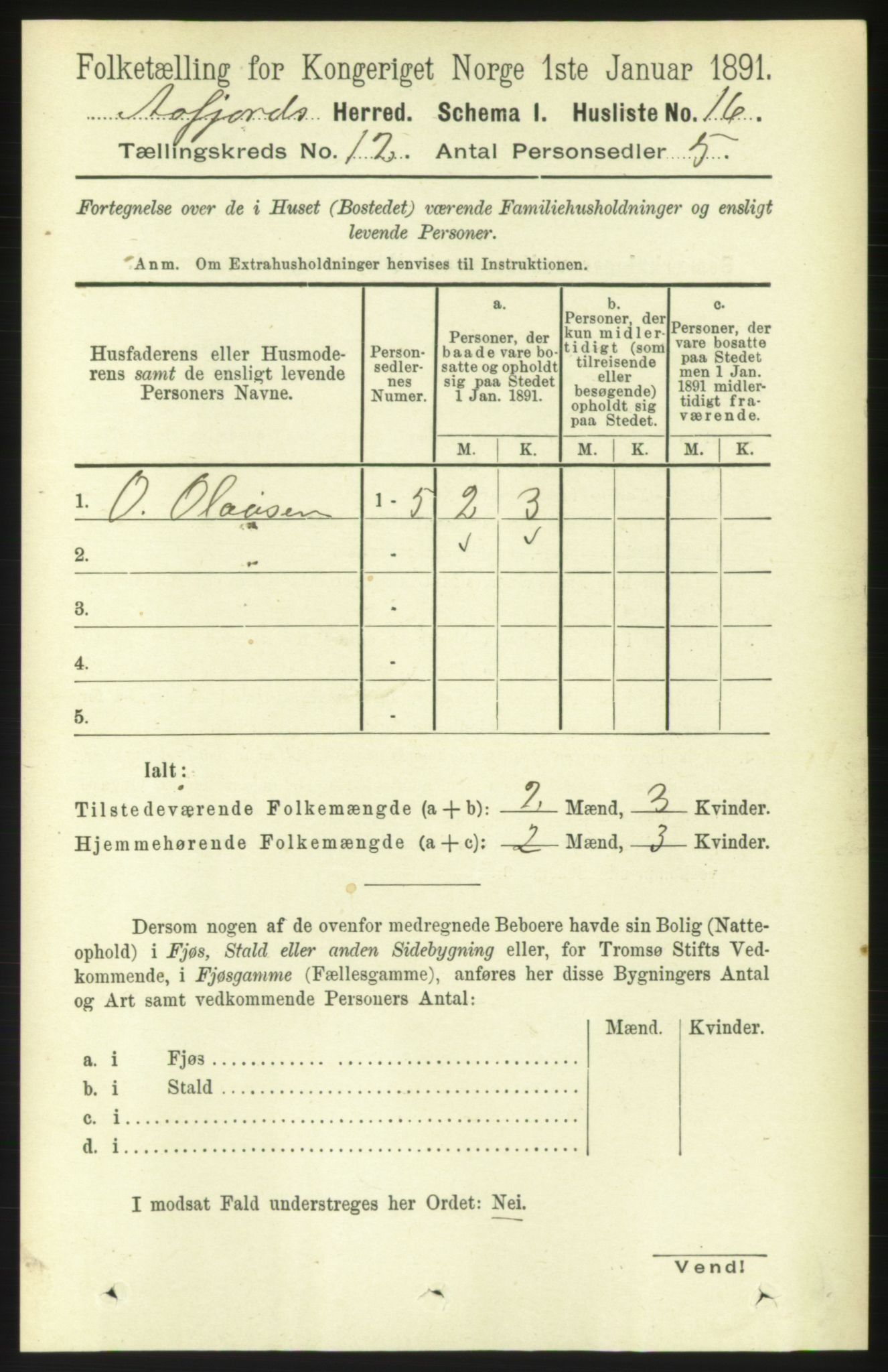 RA, 1891 census for 1630 Åfjord, 1891, p. 3702