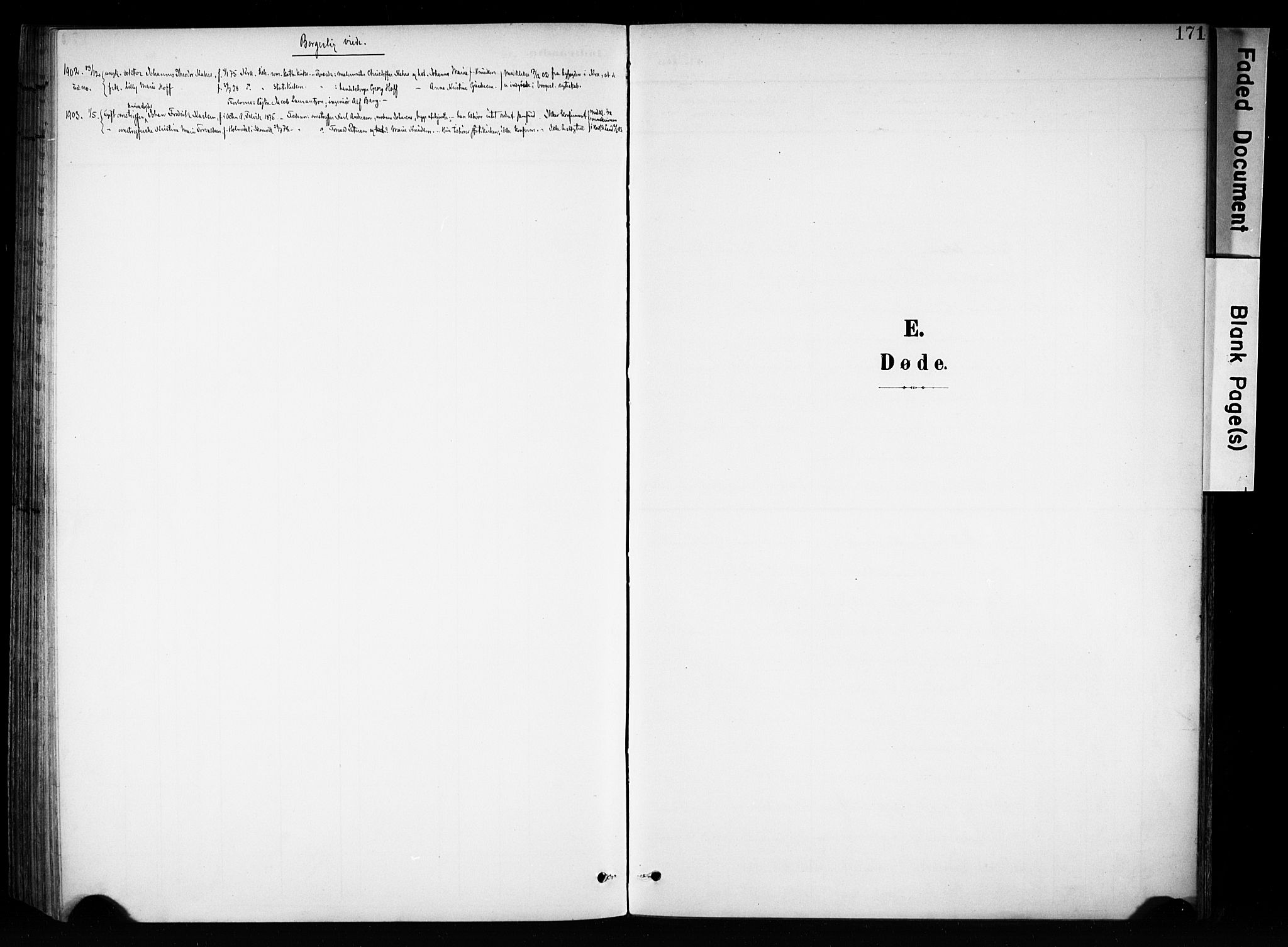 Brandbu prestekontor, SAH/PREST-114/H/Ha/Haa/L0001: Parish register (official) no. 1, 1900-1912, p. 171