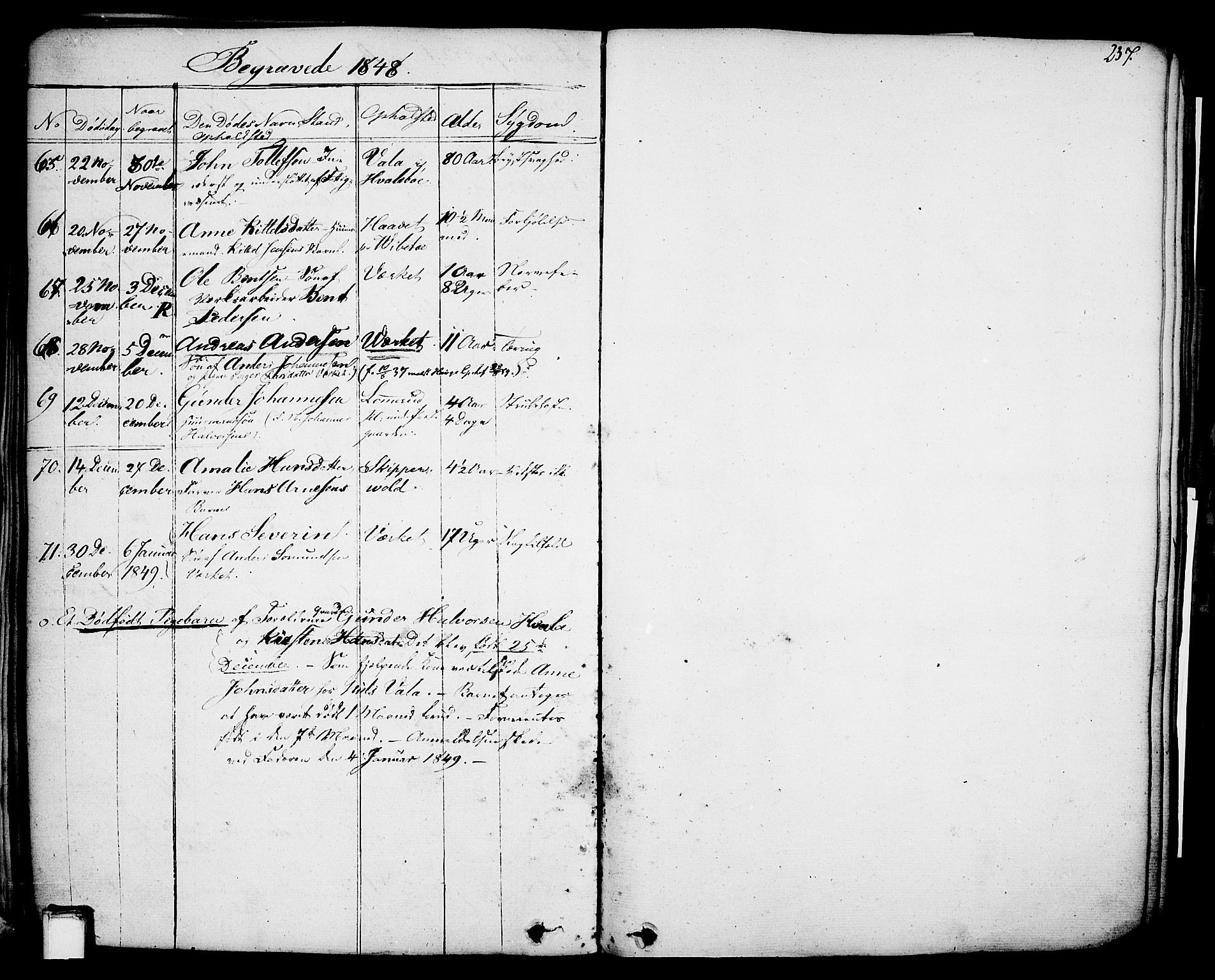 Holla kirkebøker, SAKO/A-272/F/Fa/L0004: Parish register (official) no. 4, 1830-1848, p. 237