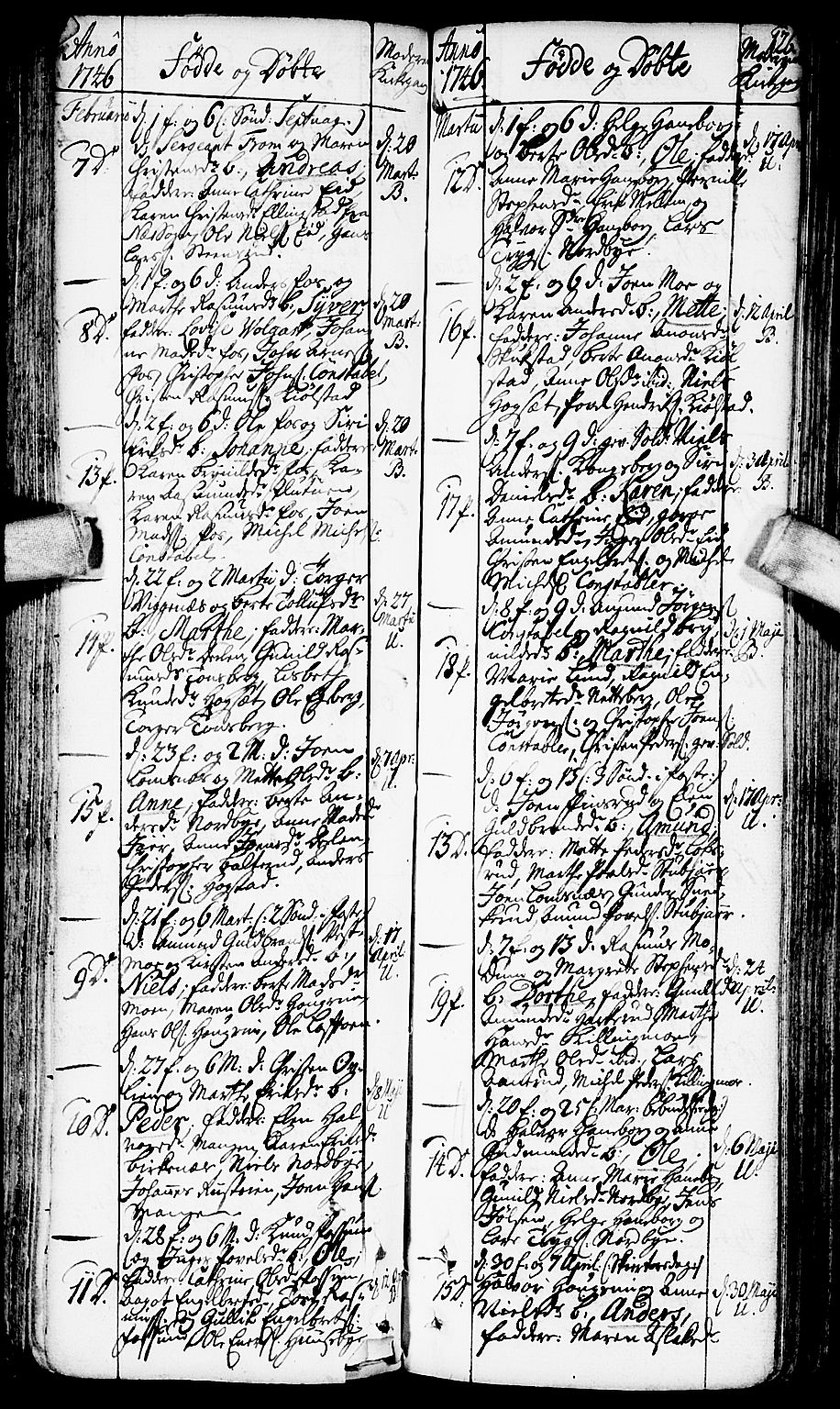 Aurskog prestekontor Kirkebøker, AV/SAO-A-10304a/F/Fa/L0002: Parish register (official) no. I 2, 1735-1766, p. 126