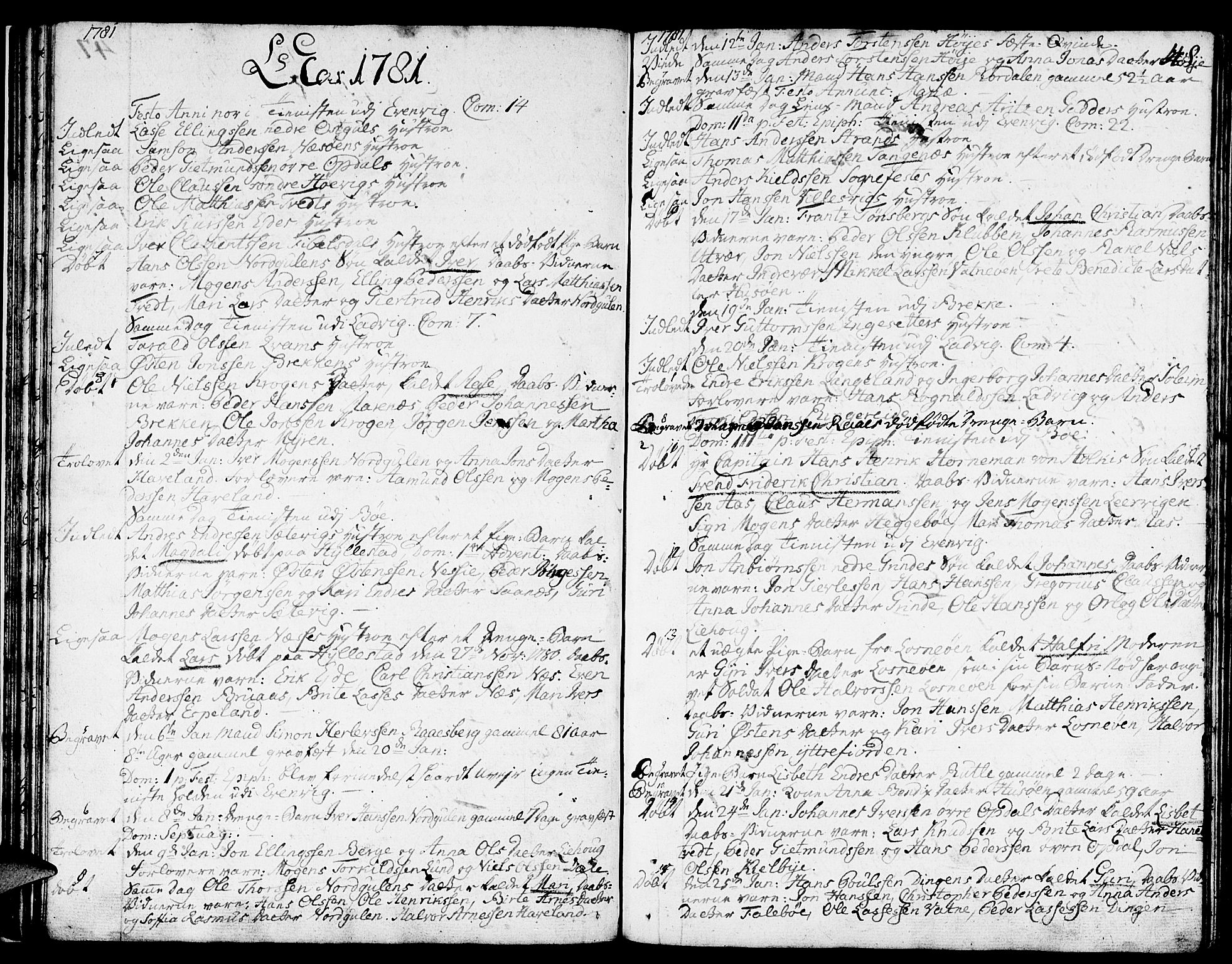 Gulen sokneprestembete, SAB/A-80201/H/Haa/Haaa/L0013: Parish register (official) no. A 13, 1776-1787, p. 48