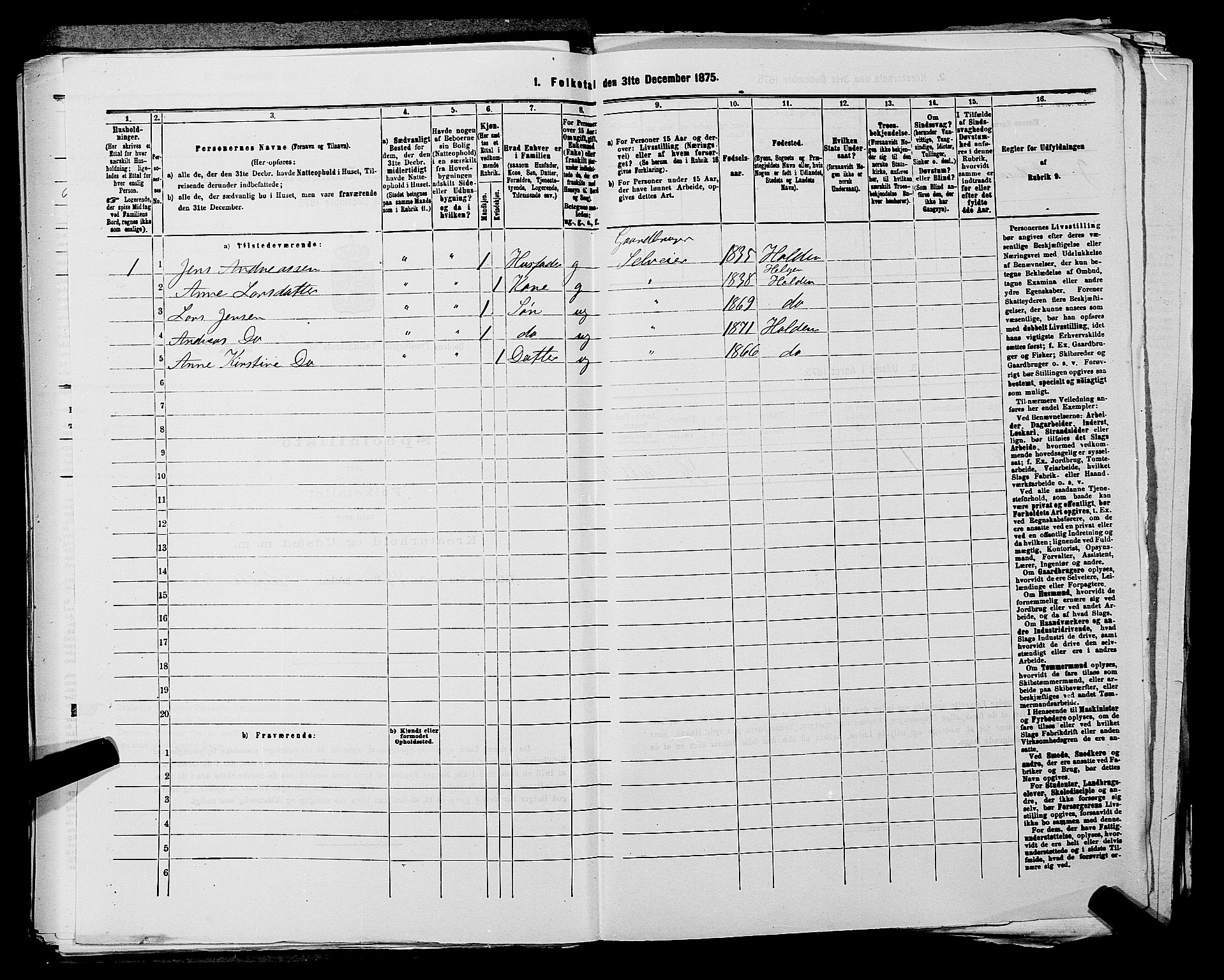 SAKO, 1875 census for 0819P Holla, 1875, p. 597