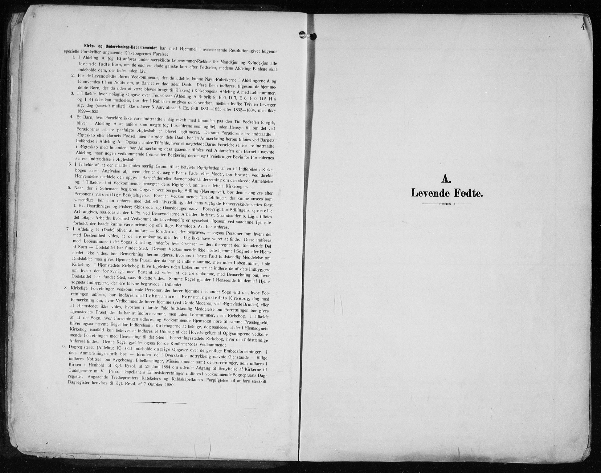 Haugesund sokneprestkontor, SAST/A -101863/H/Ha/Haa/L0010: Parish register (official) no. A 10, 1909-1935, p. 4