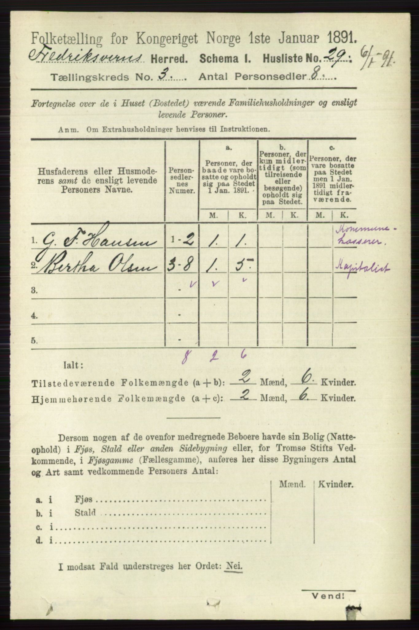 RA, 1891 census for 0798 Fredriksvern, 1891, p. 453