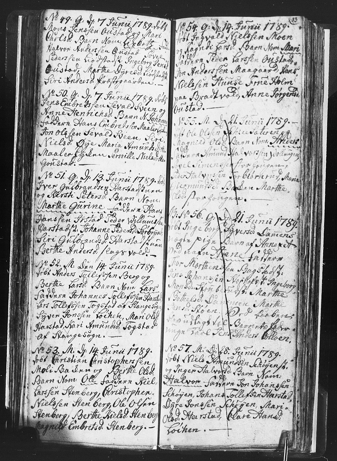 Romedal prestekontor, AV/SAH-PREST-004/L/L0001: Parish register (copy) no. 1, 1785-1794, p. 33