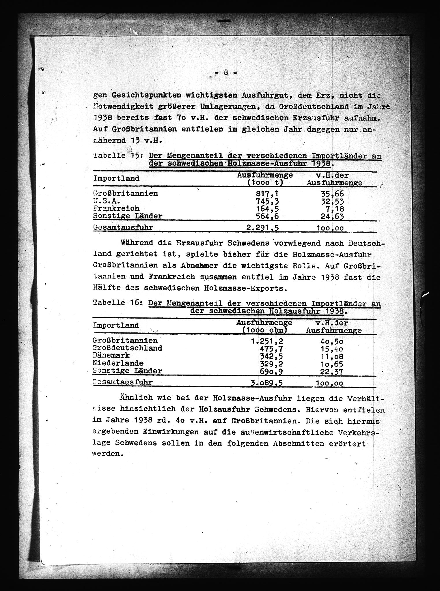 Documents Section, AV/RA-RAFA-2200/V/L0090: Amerikansk mikrofilm "Captured German Documents".
Box No. 952.  FKA jnr. 59/1955., 1940, p. 11