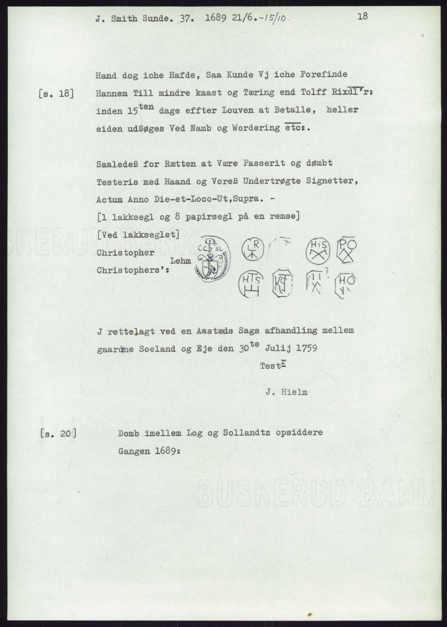 Samlinger til kildeutgivelse, Diplomavskriftsamlingen, AV/RA-EA-4053/H/Ha, p. 3408